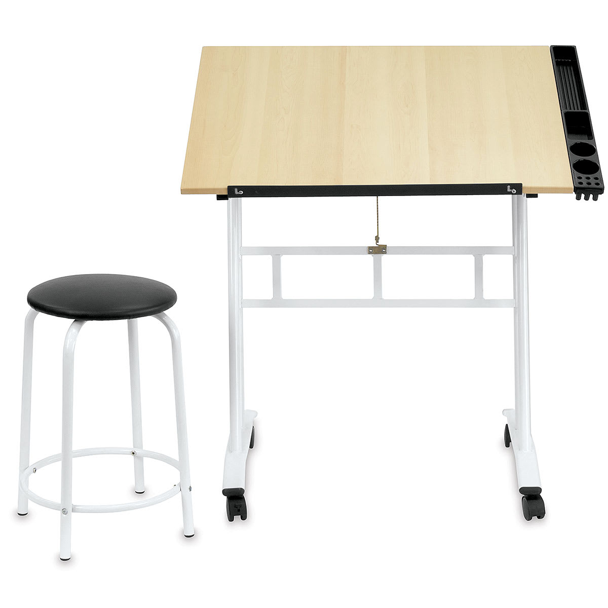 Studio Designs Studio 2-Piece Drafting Table and Stool Set | 34" x 23.5" x 29.5"