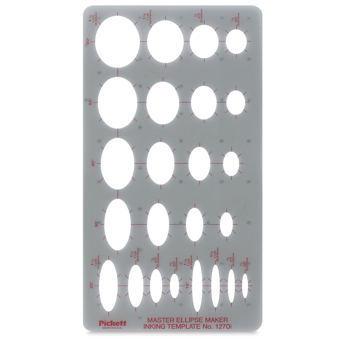 Chartpak Pickett Template - 1270i Master Ellipse Maker