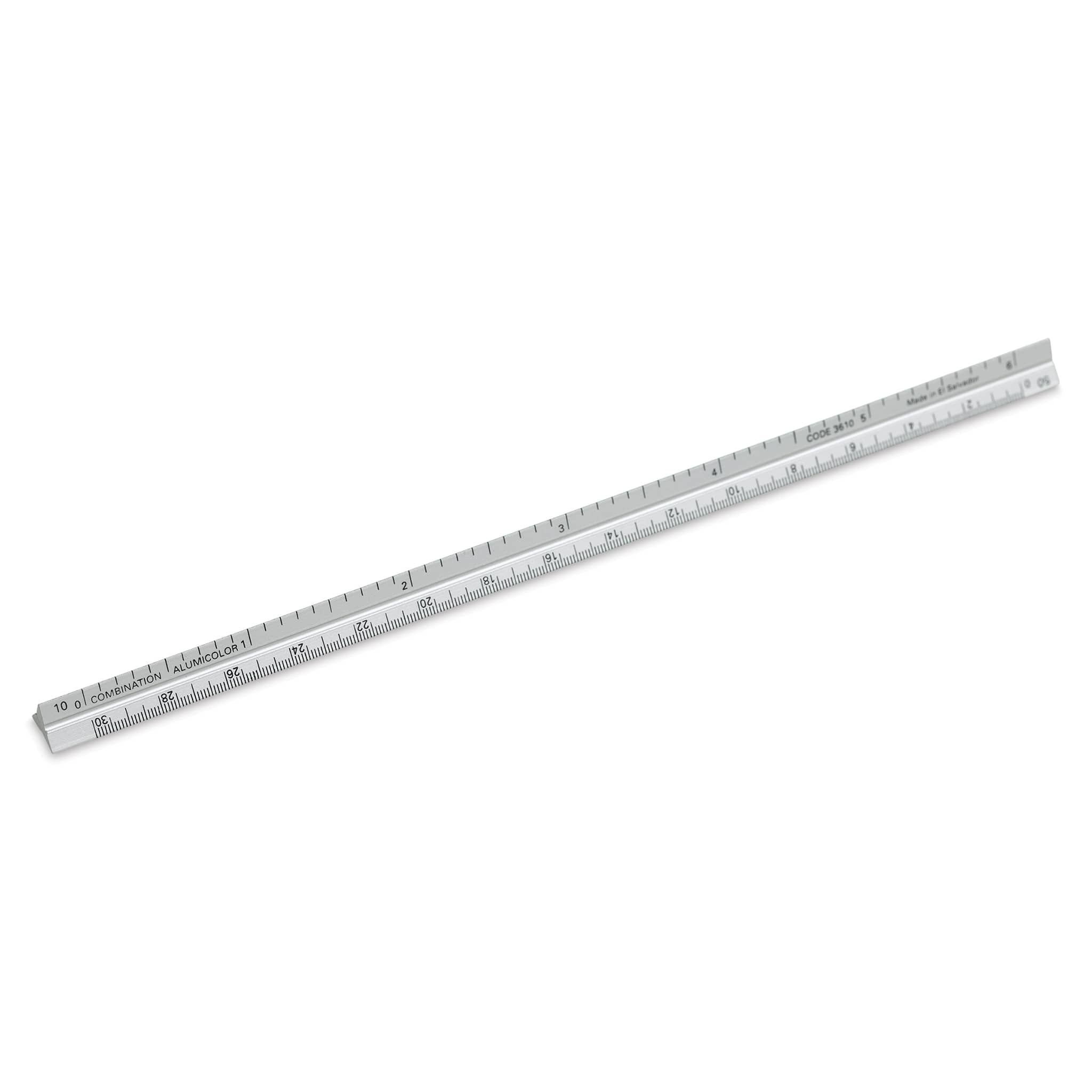Alumicolor Pocket Scale - 6", Silver, Combination