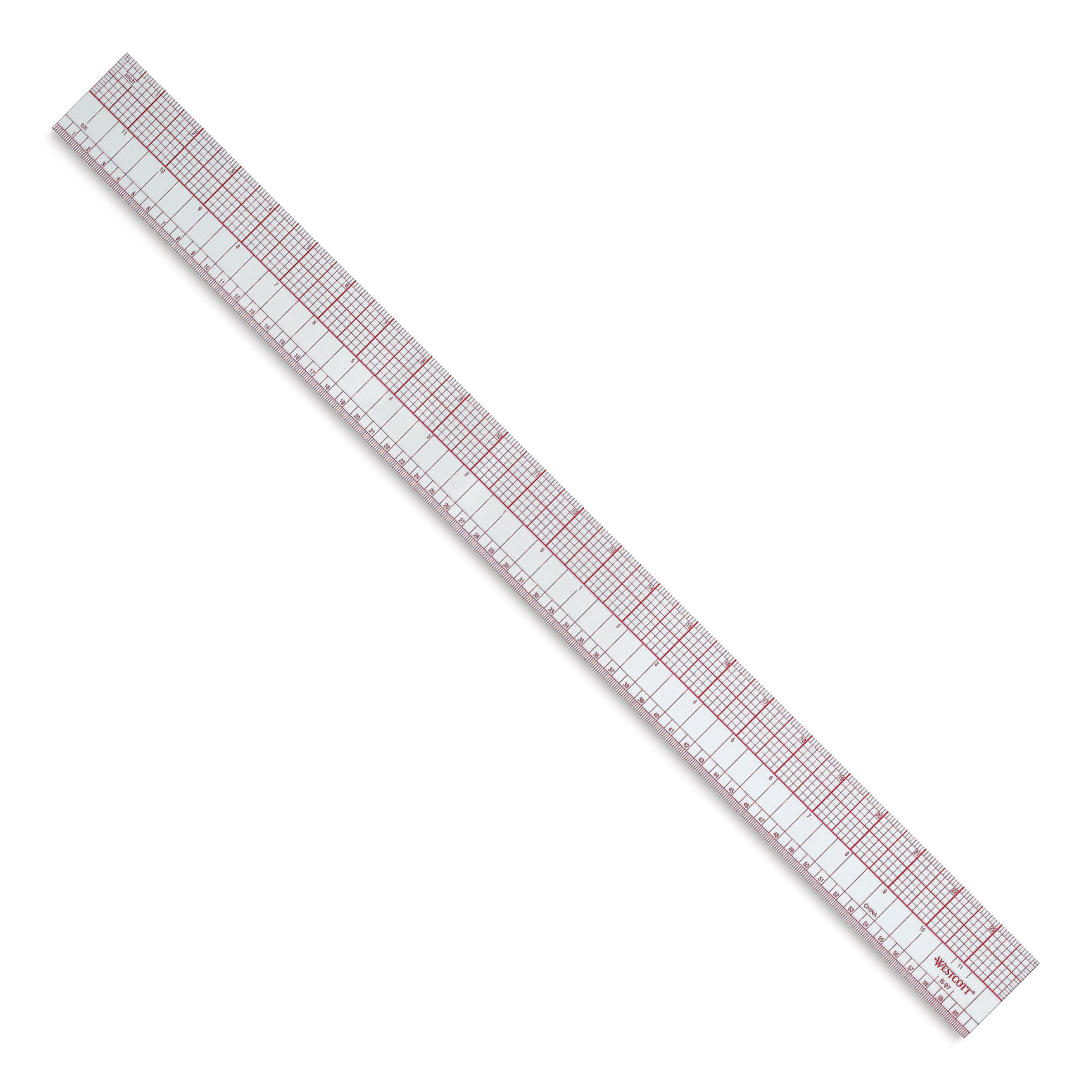 Westcott Inch/Metric Ruler - 24", Inch/Metric
