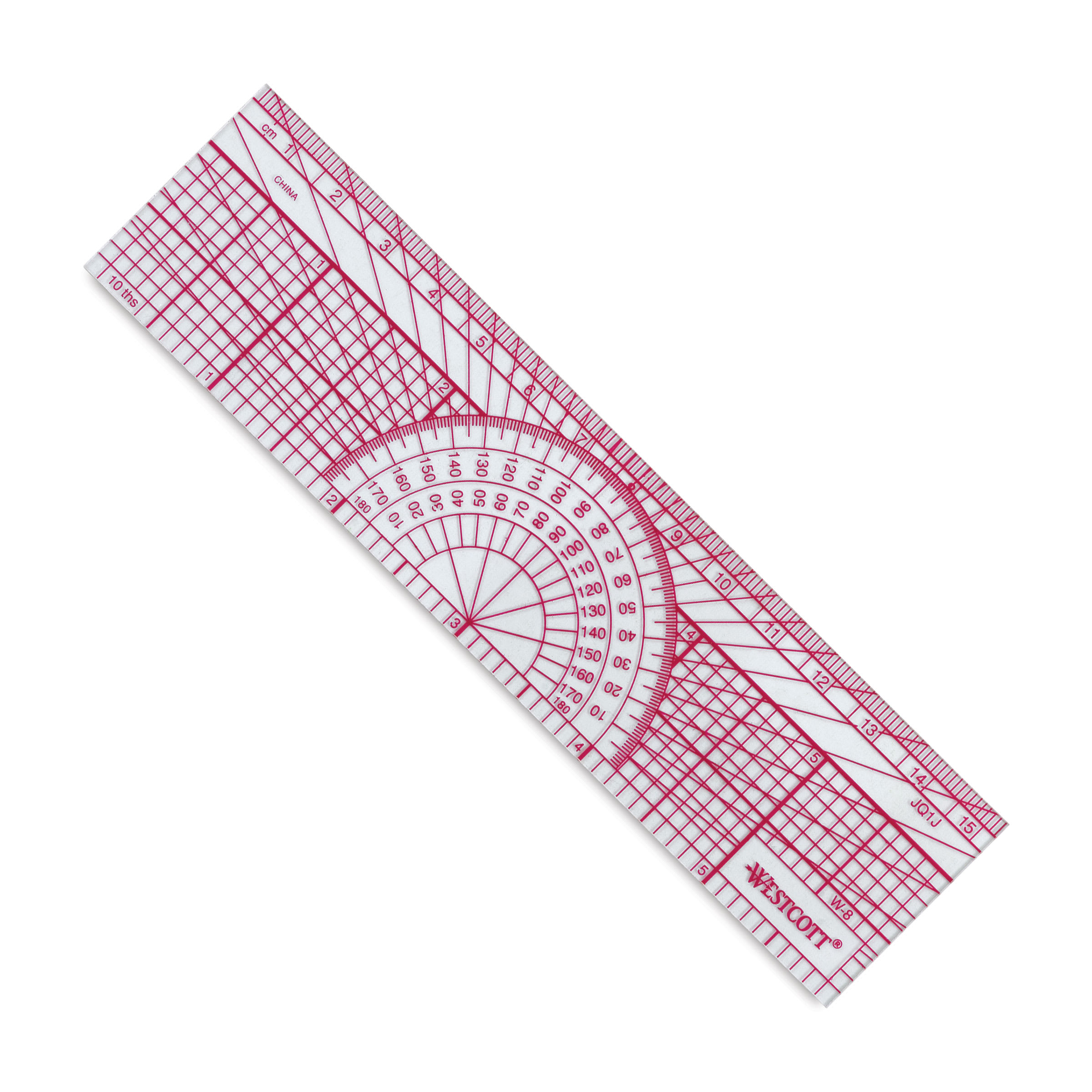 Protractors, 6" Engineers' Protractor Ruler