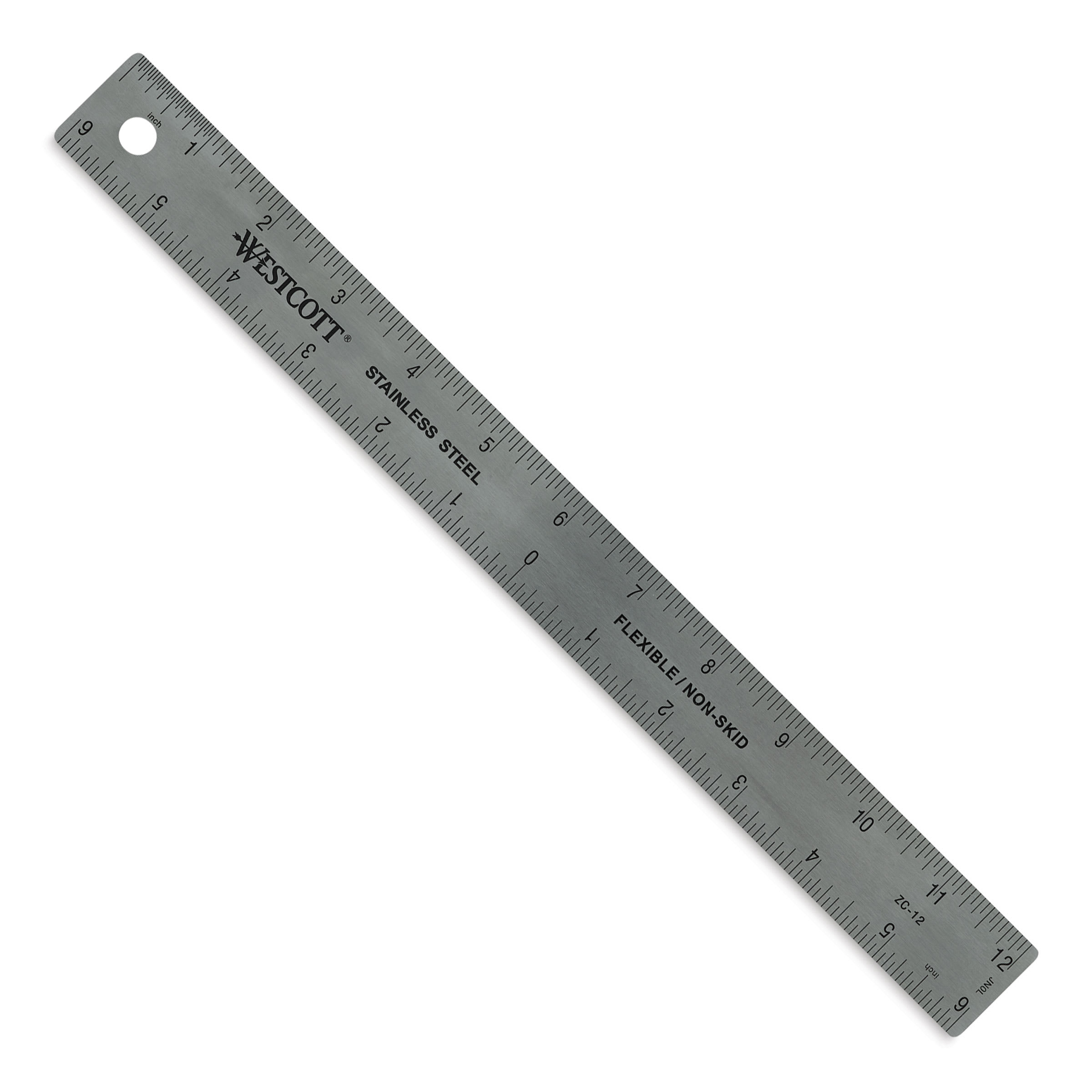 Rulers, 12" Zero Center Stainless Steel Ruler