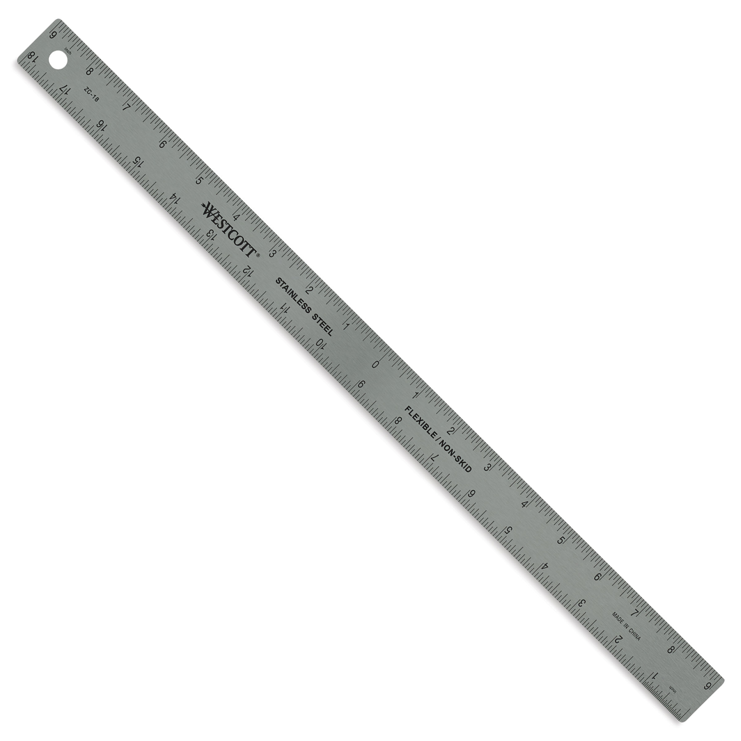 Rulers, 18" Zero Center Stainless Steel Ruler