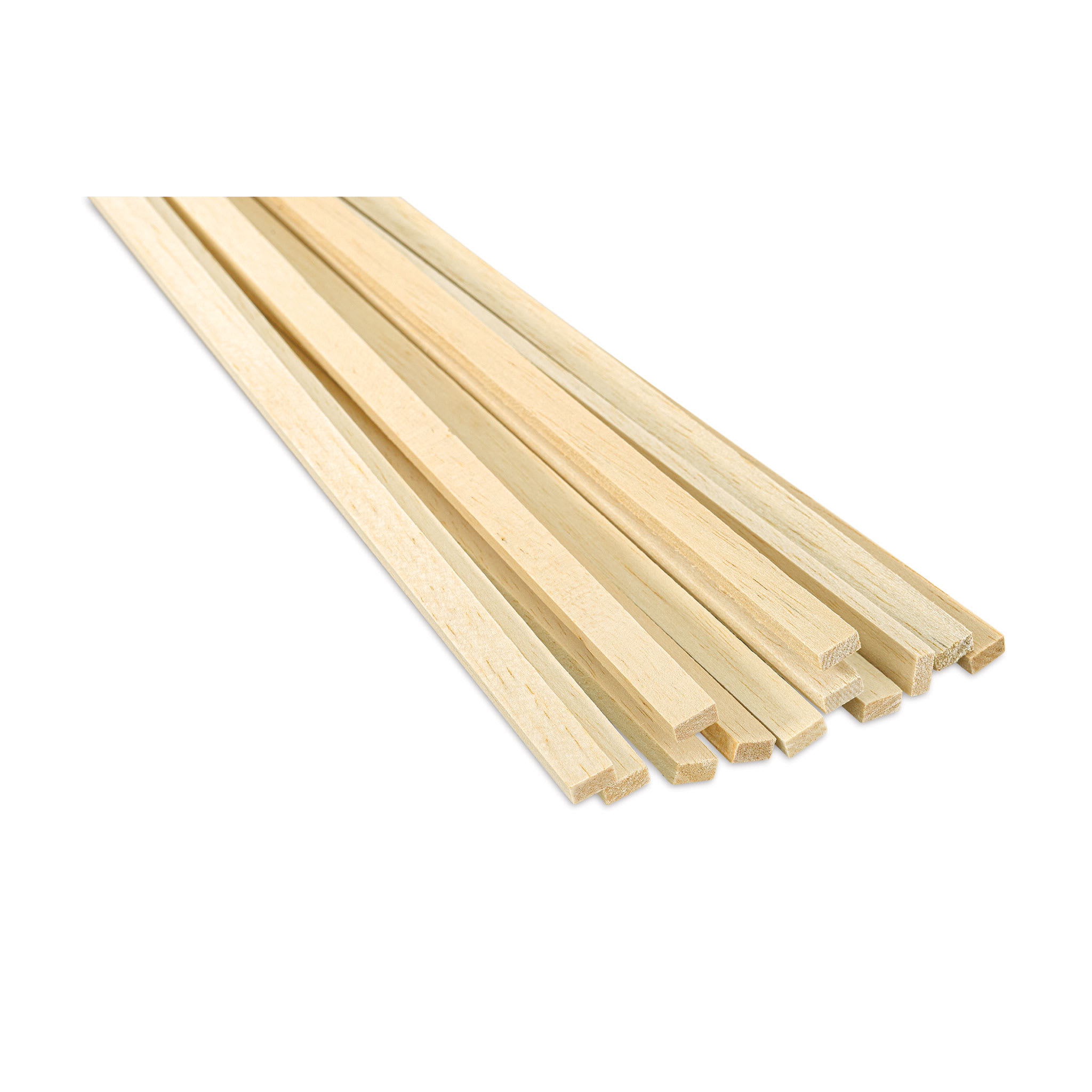 Bud Nosen Balsa Wood Sticks - 1/4" x 1/2" x 36", Pkg of 12