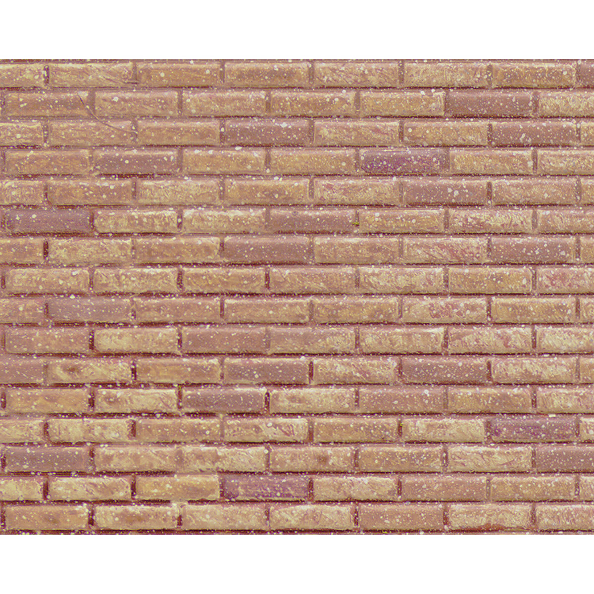 PLS91604 Brick Patterned Sheet, Red Clay - Pack of 2