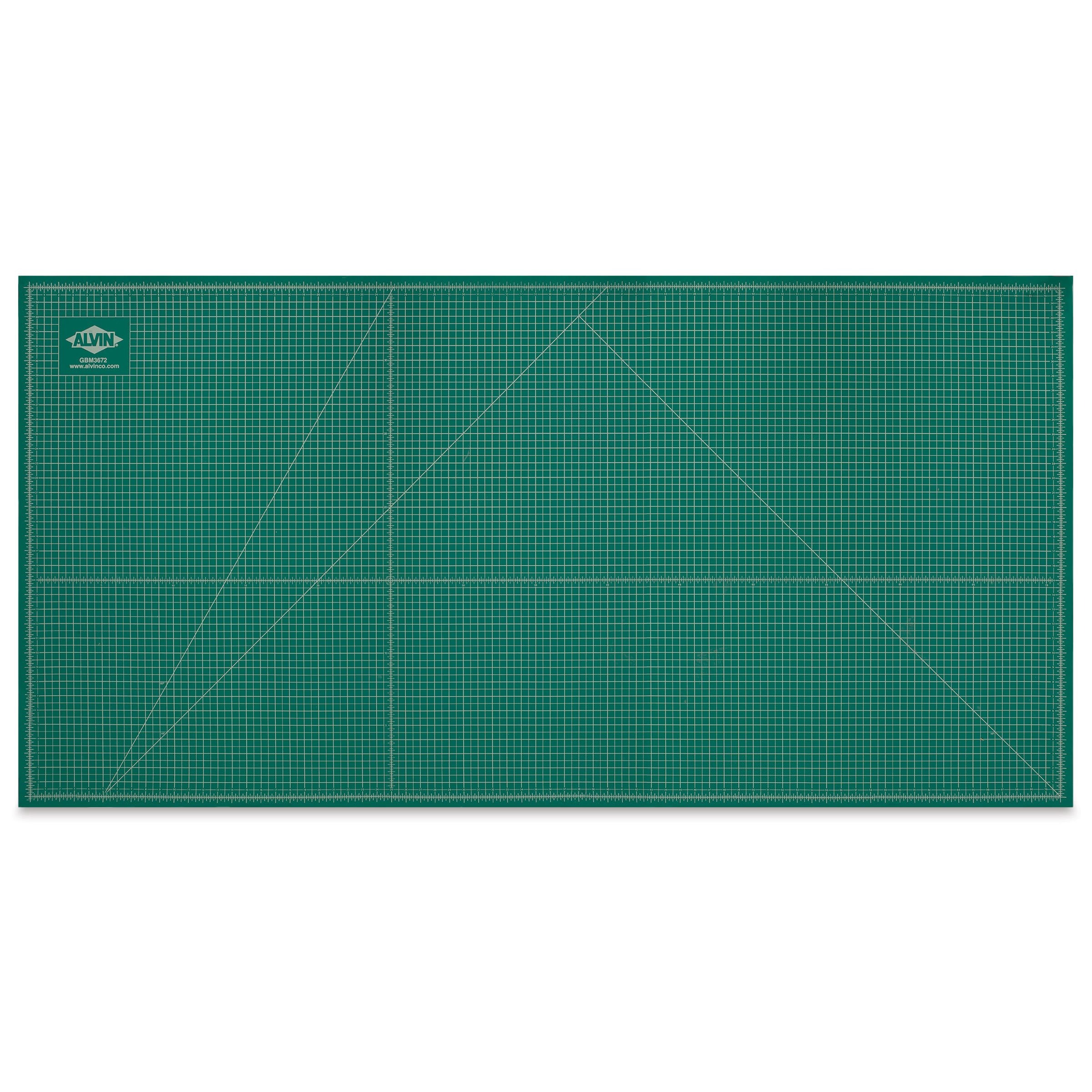 Alvin Cutting Mat - 36" x 72", Green/Black