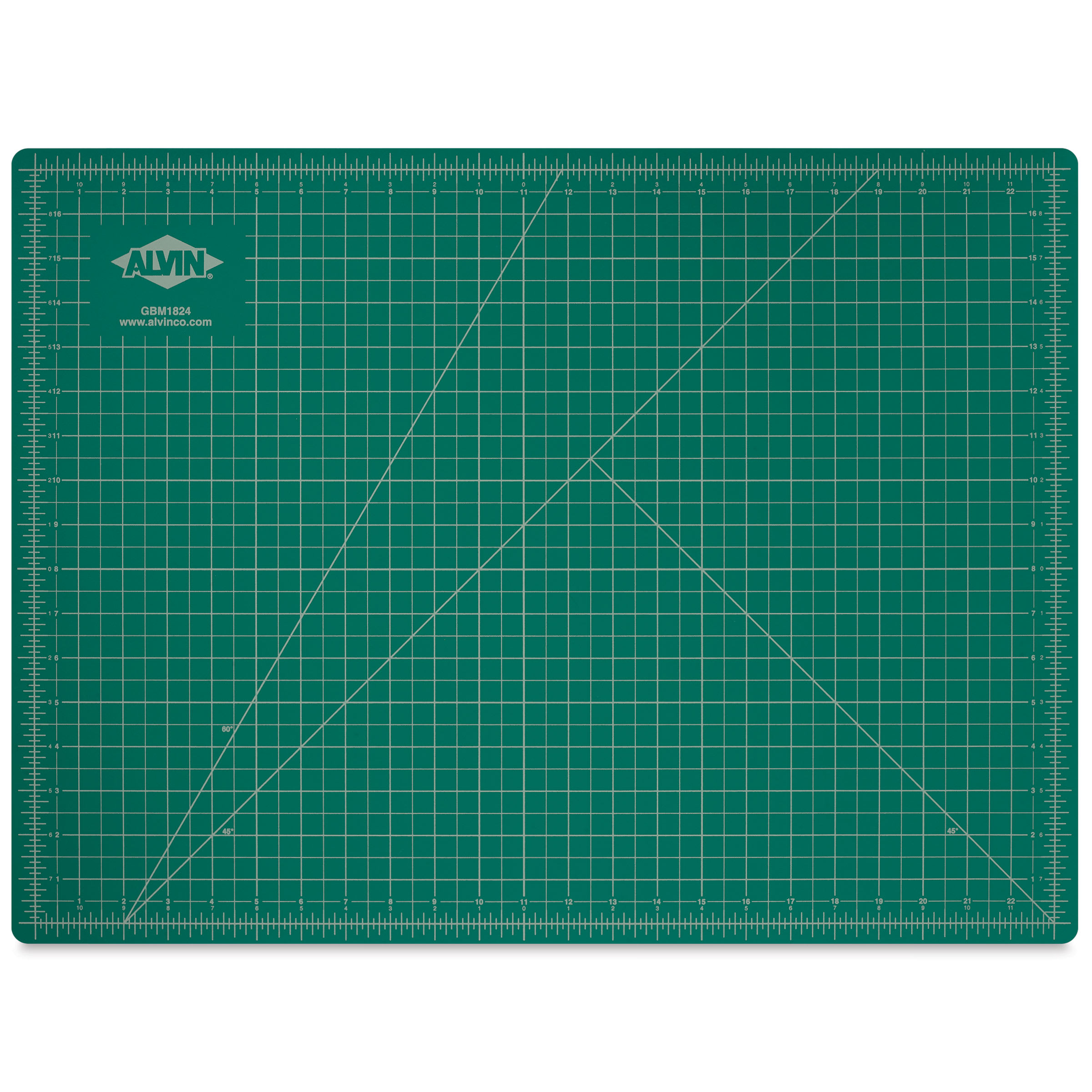 Alvin Cutting Mat - 18" x 24", Green/Black