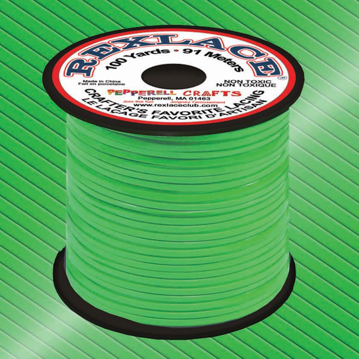 RX10032 0.09 In. X 100 Yard Gimp Spool- Neon Green