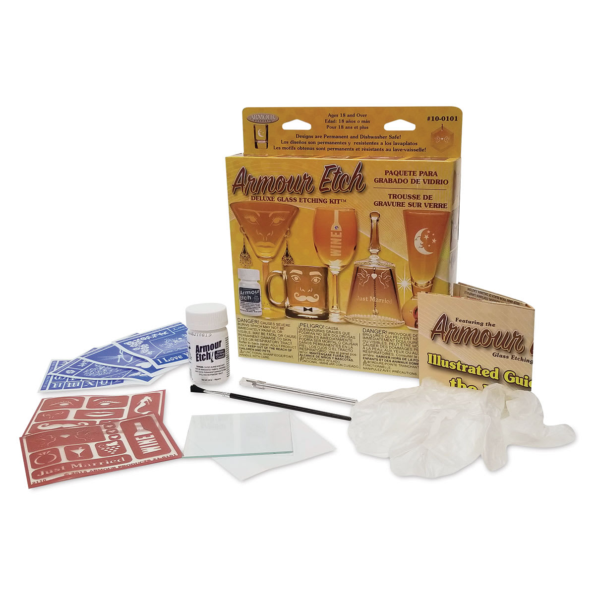 Armour Deluxe Glass Etching Kit Glass Etching Kit (10-0101) | Quill