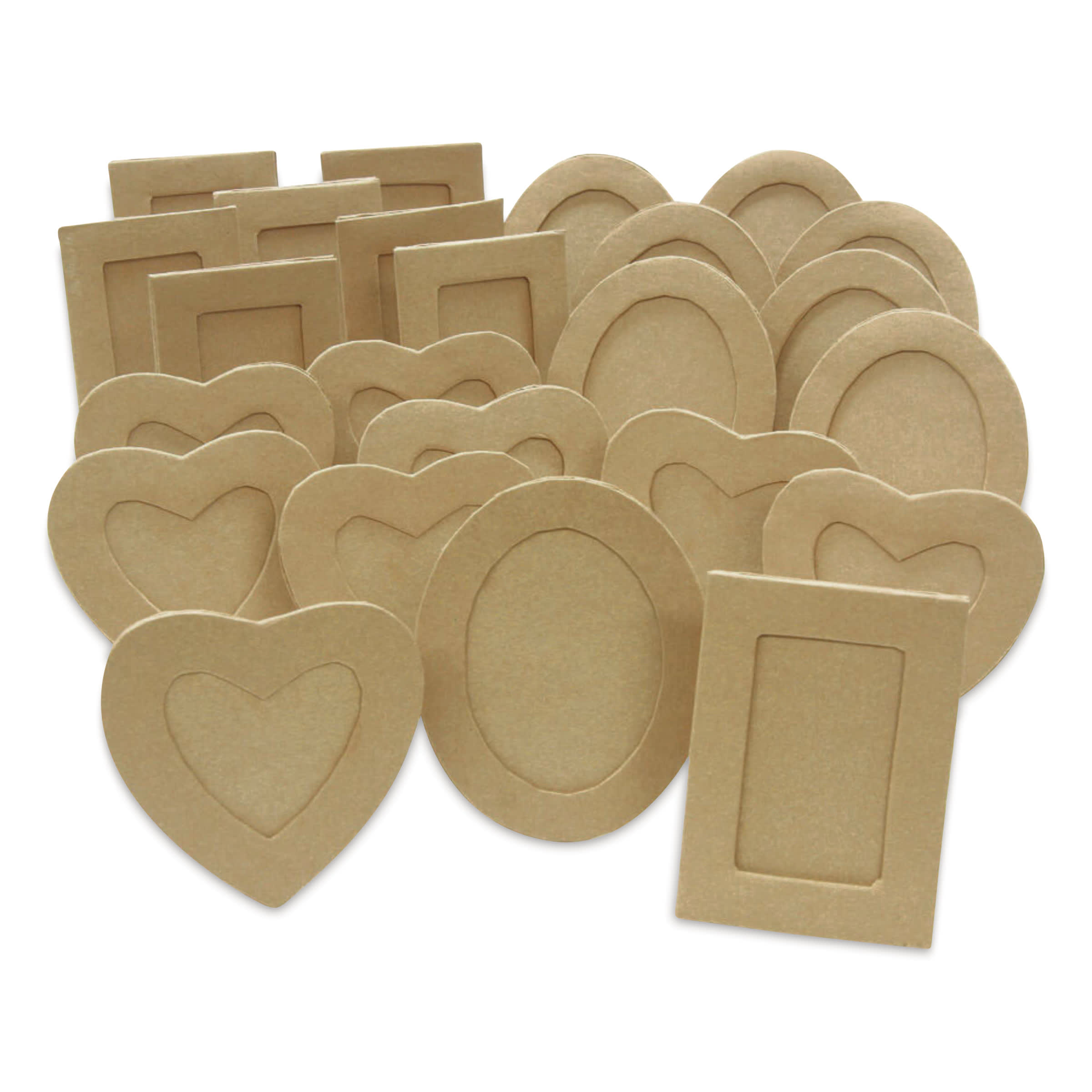 Creativity Street Papier Mache Frames - Assorted Shapes, Classroom Pack of 24