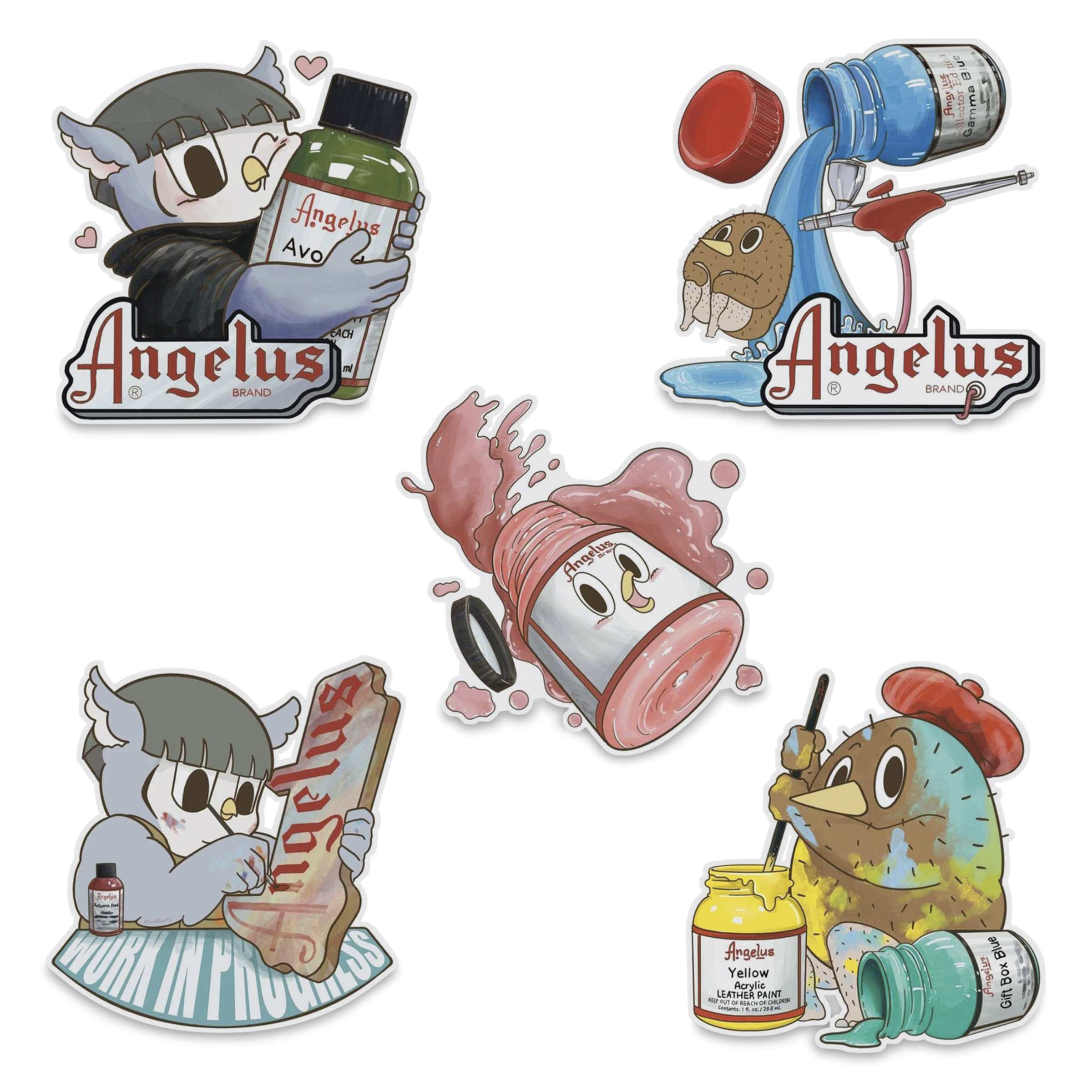 Angelus Sticker Pack - KiwiSanTW, Set of 5