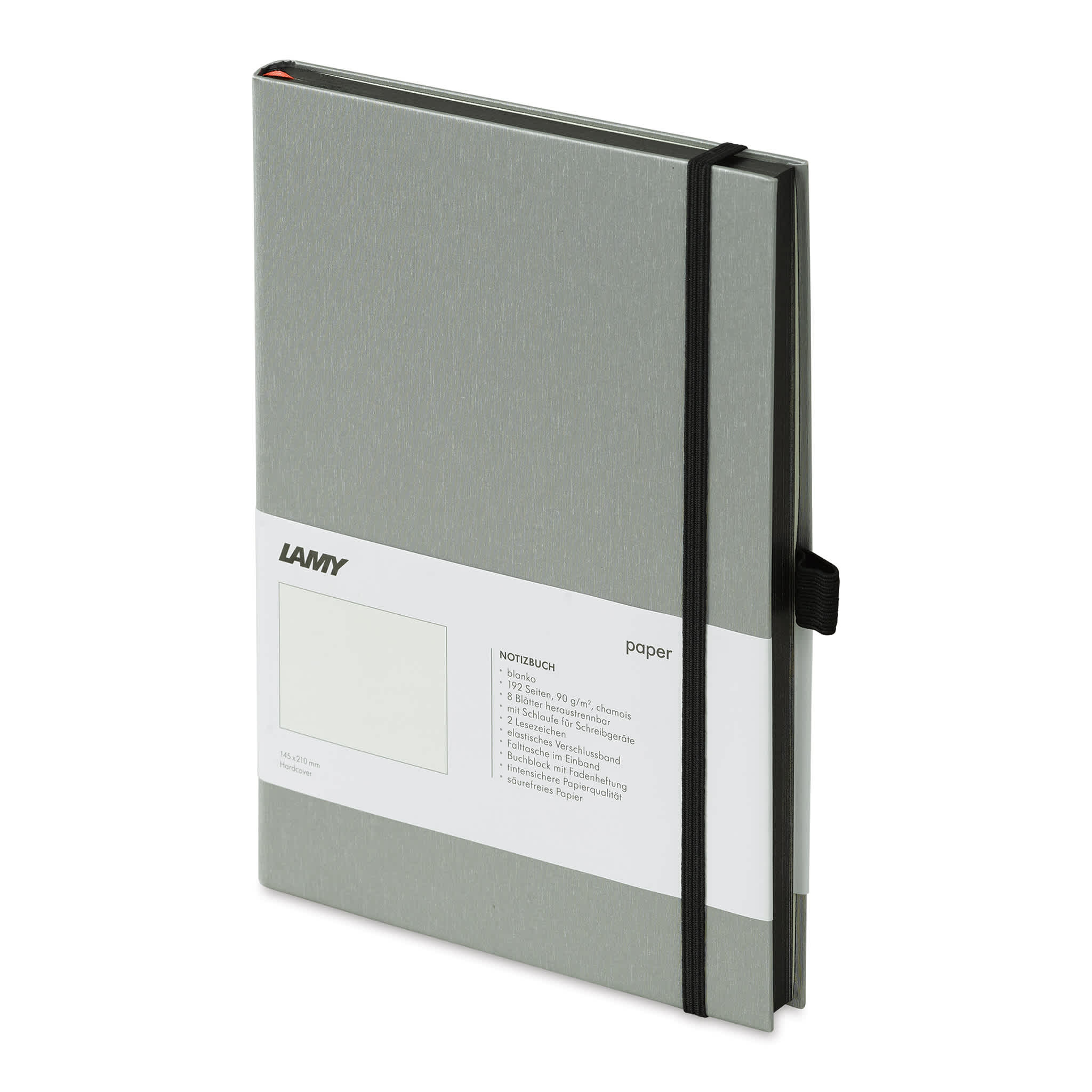 Lamy Hardcover Notebook - Black, Blank, 5.8" x 8.3"