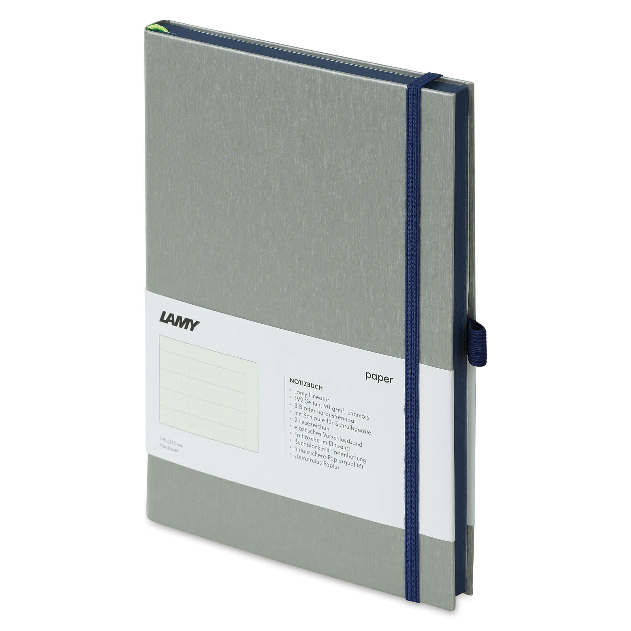 Lamy Hardcover Notebook - Ocean Blue, Grid, 5.8" x 8.3"