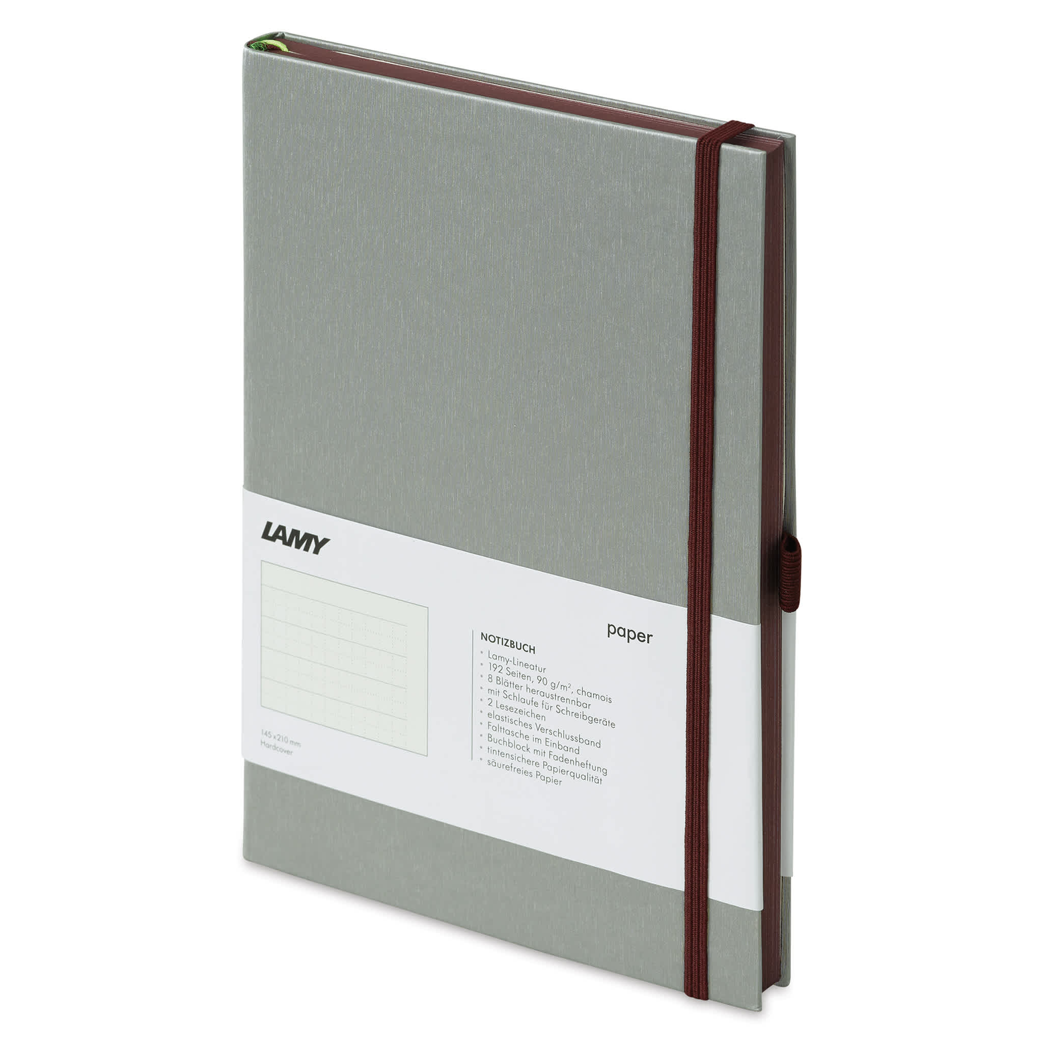 Lamy Hardcover Notebook - Dark Purple, Grid, 5.8" x 8.3"