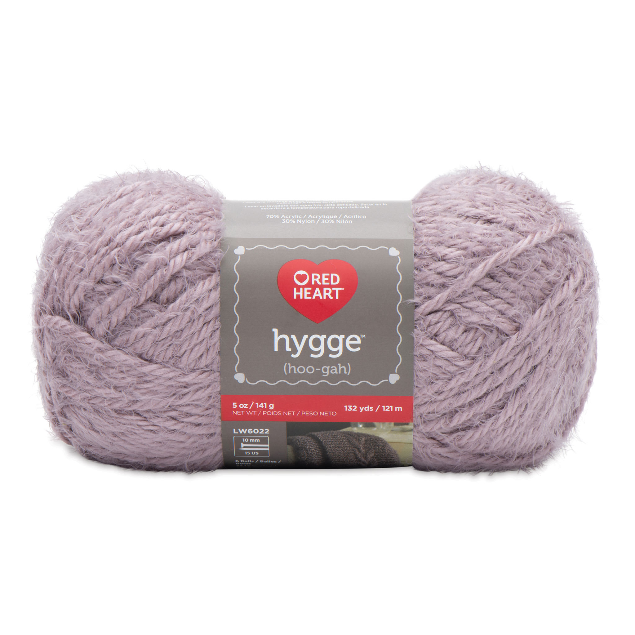 Red Heart Hygge Crochet Yarn in Lavender (141g/5oz) by Yarnspirations