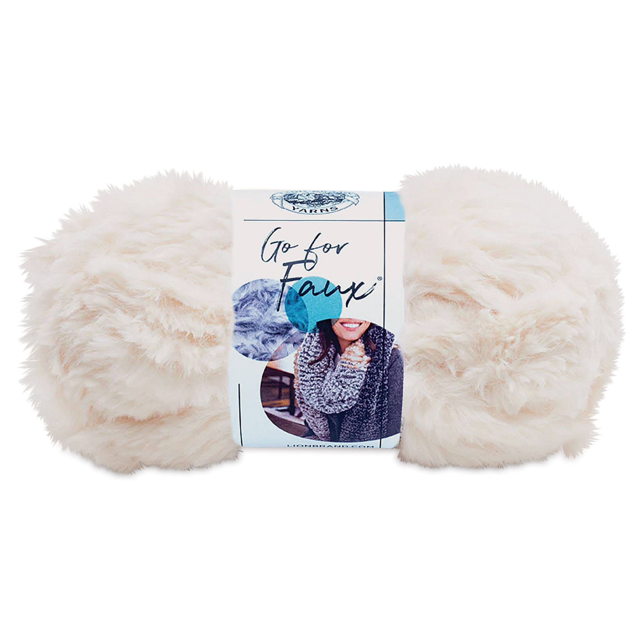 Lion Brand Go For Faux Yarn  Baked Alaska 65 yds