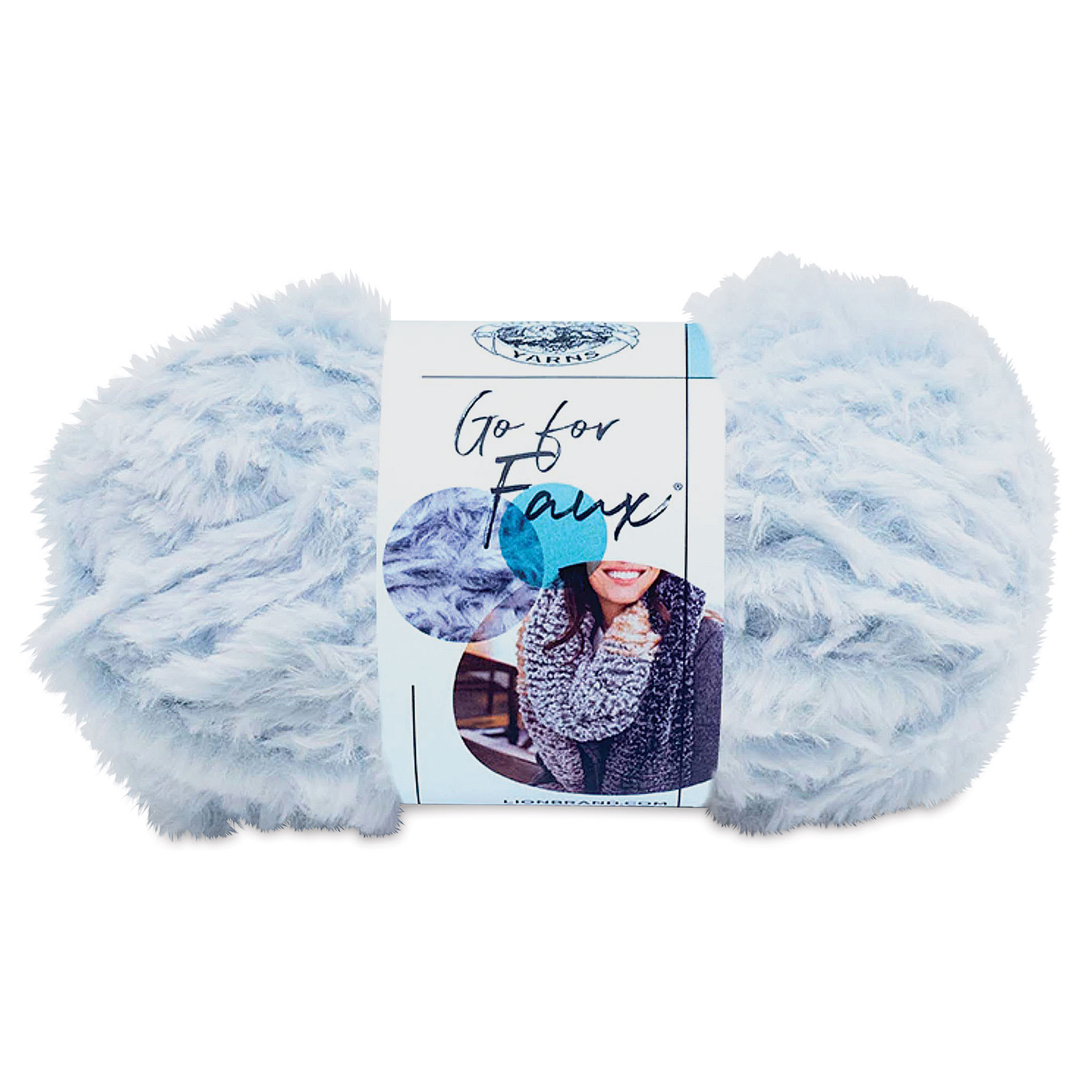 Lion Brand Go For Faux Yarn  Blue Bengal 65 yds