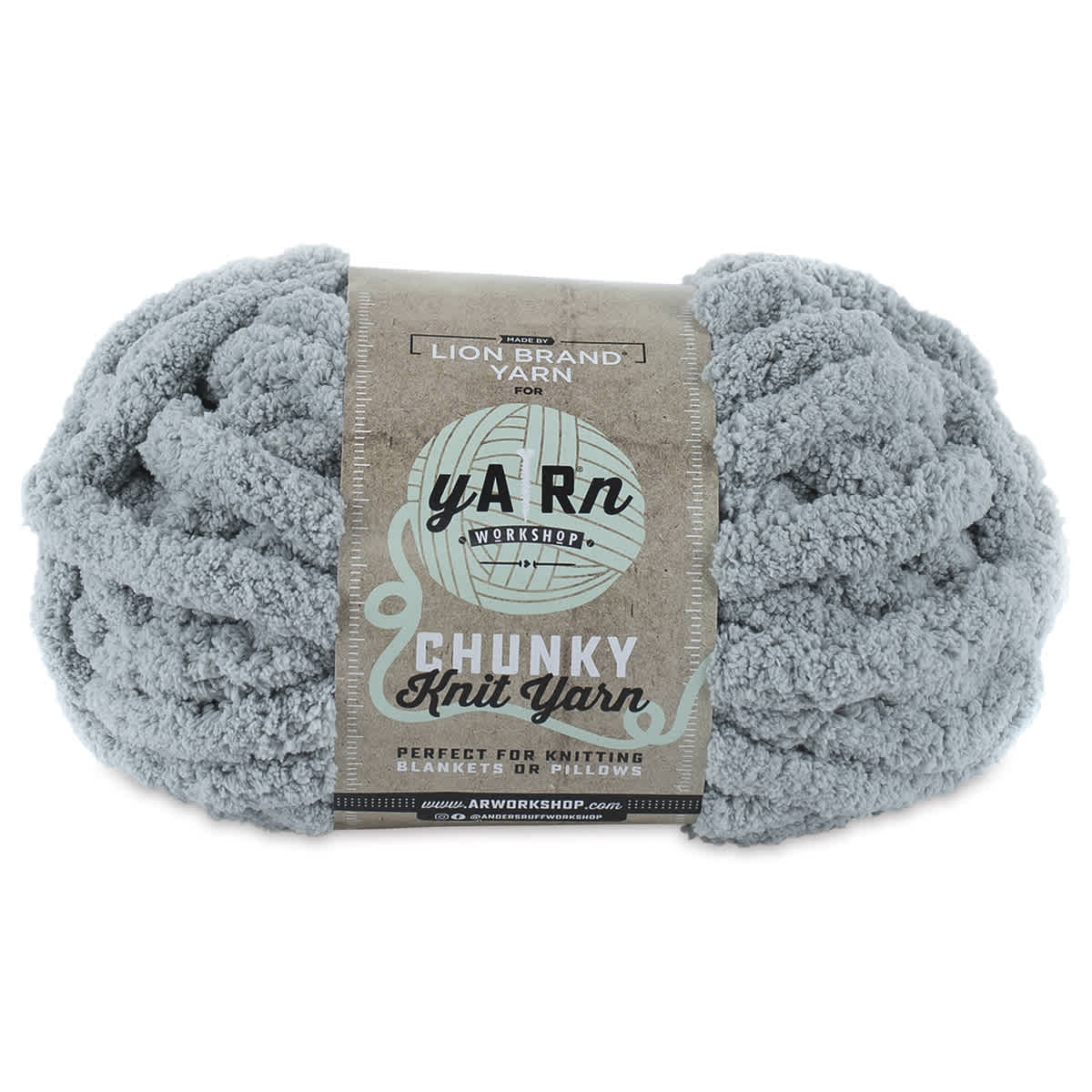 Lion Brand AR Workshop Chunky Knit Yarn  Eucalyptus 28 yds
