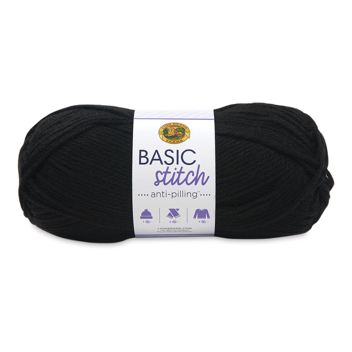 Lion Brand Basic Stitch Anti-Pilling Yarn - Black