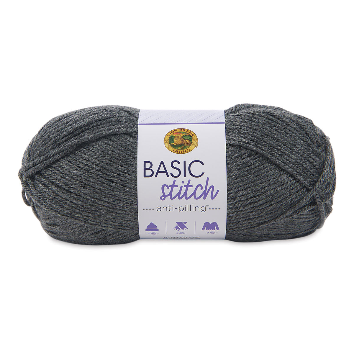 Lion Brand Basic Stitch Anti-Pilling Yarn - Charcoal Heather