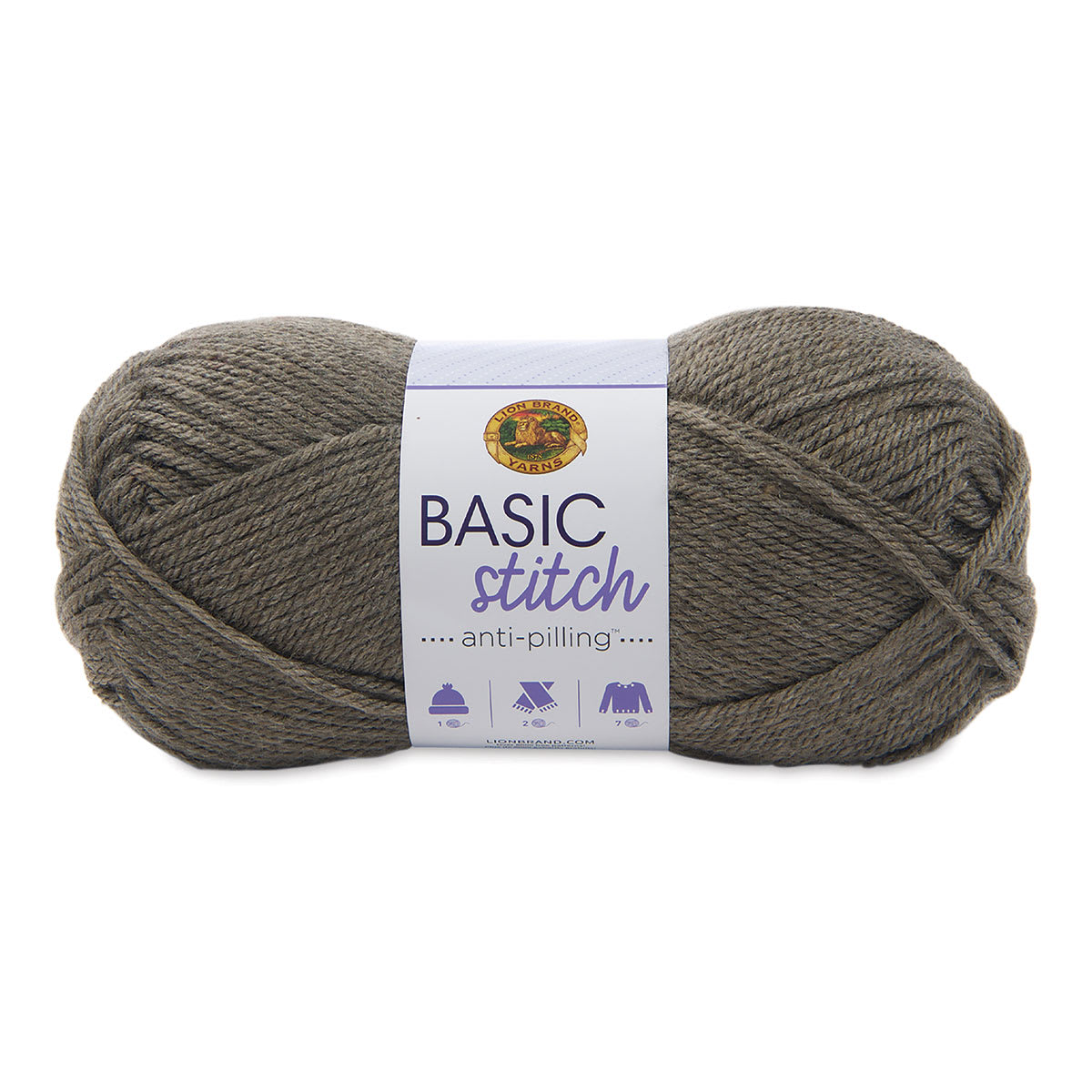 Lion Brand Basic Stitch Anti-Pilling Yarn - Taupe Heather