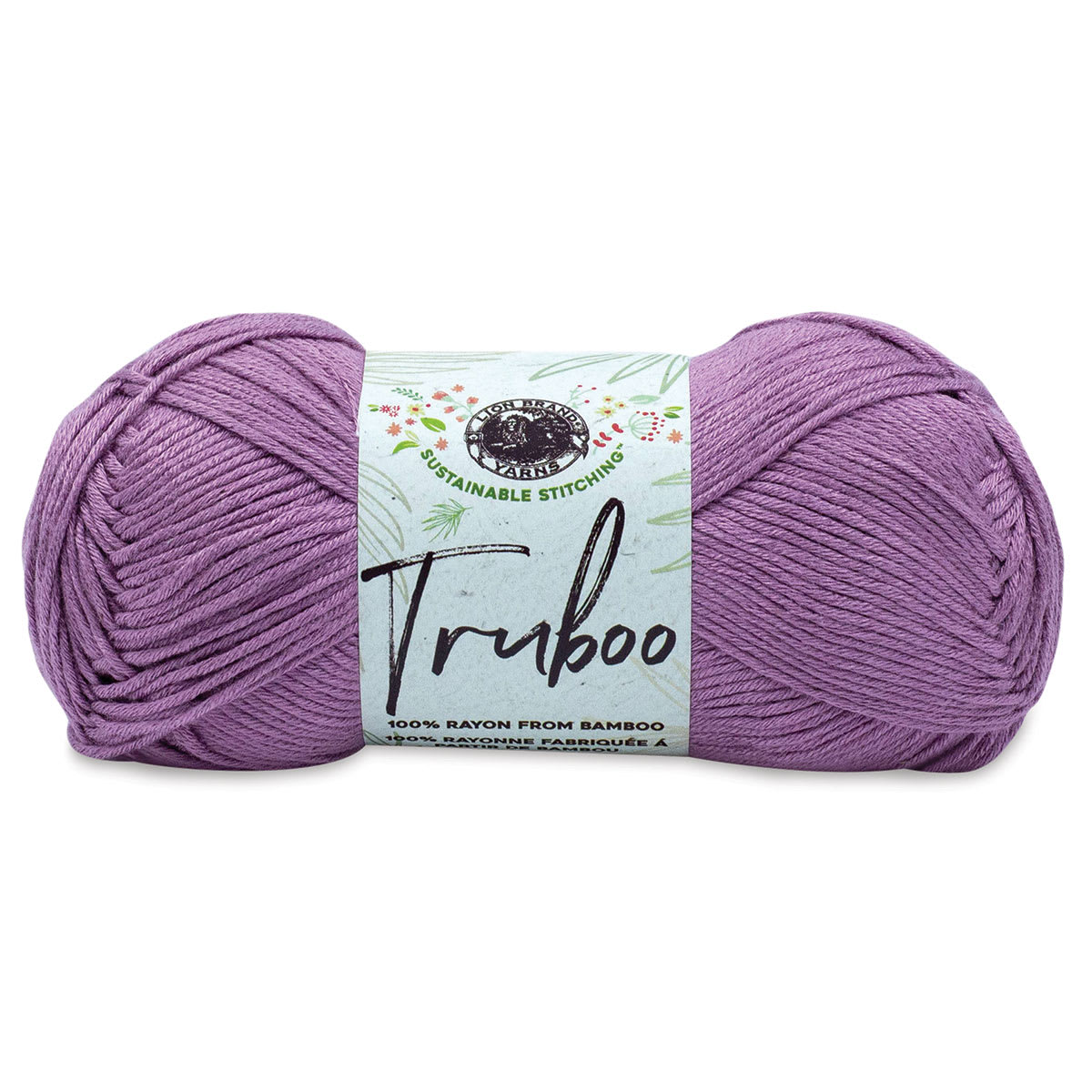 Lion Brand Truboo Yarn  Mauve 241 yards