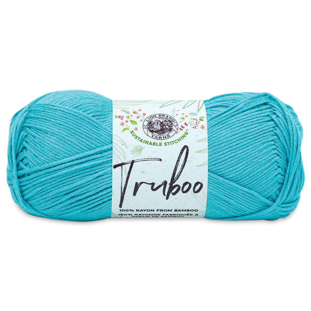 Lion Brand Truboo Yarn  Aqua 241 yards