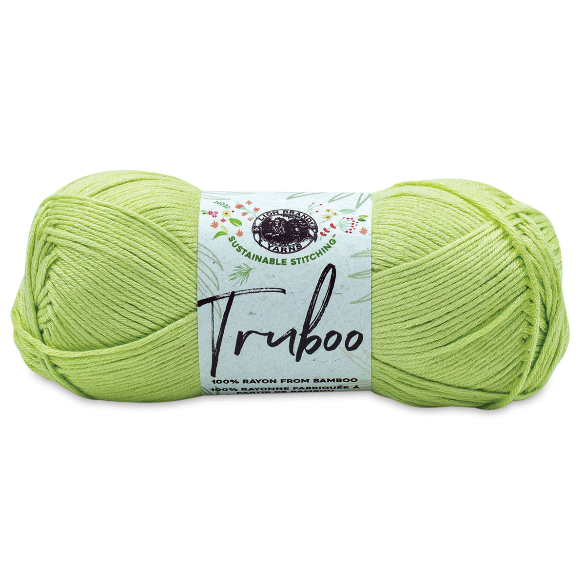 Lion Brand Truboo Yarn  Celery 241 yards