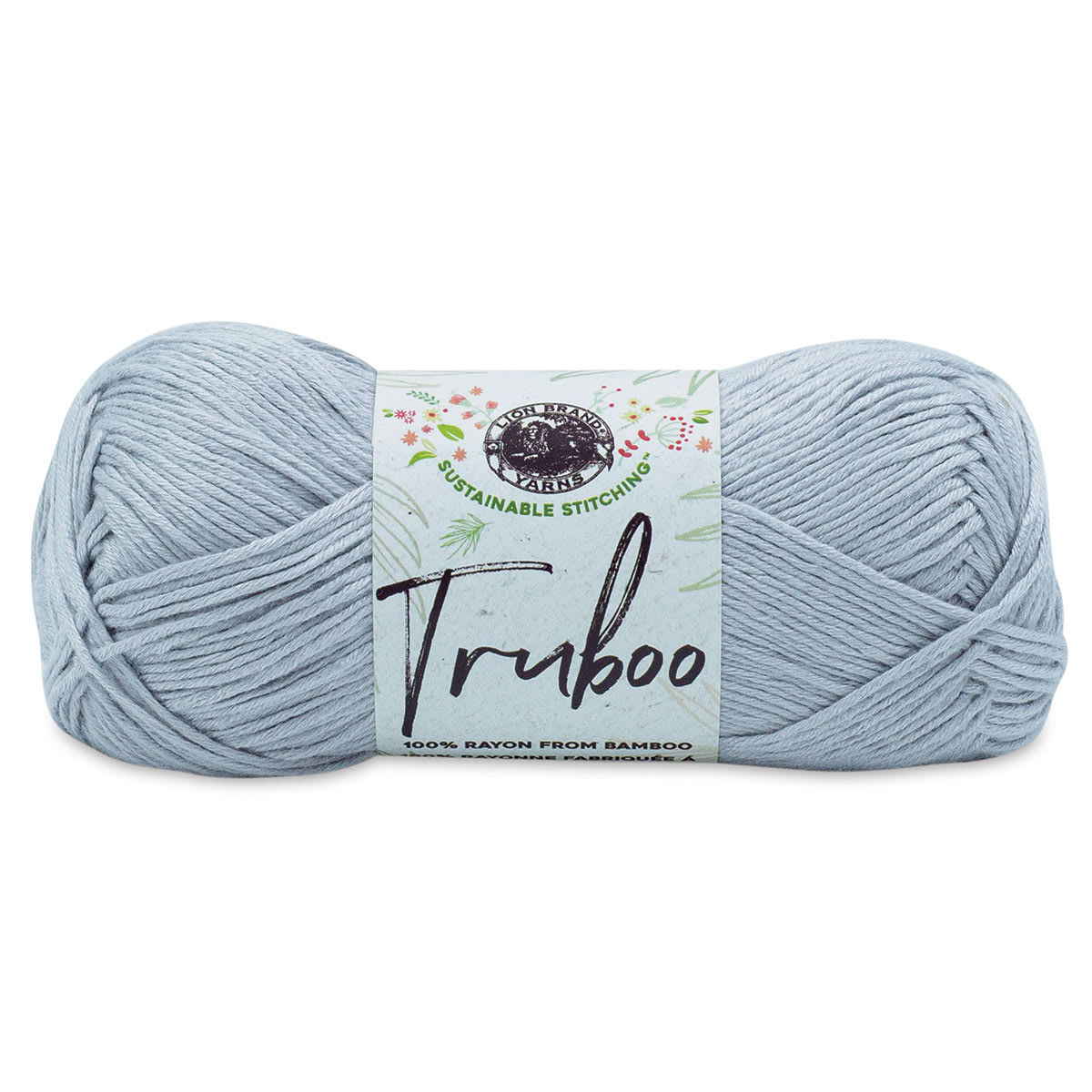 Lion Brand Truboo Yarn  Silver 241 yards