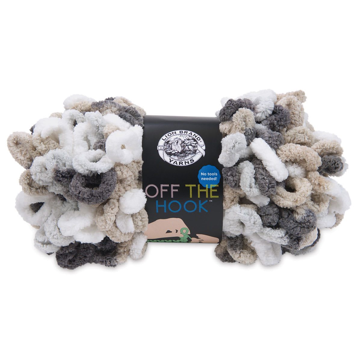 Lion Brand Off The Hook Yarn - Snowy Cosmo