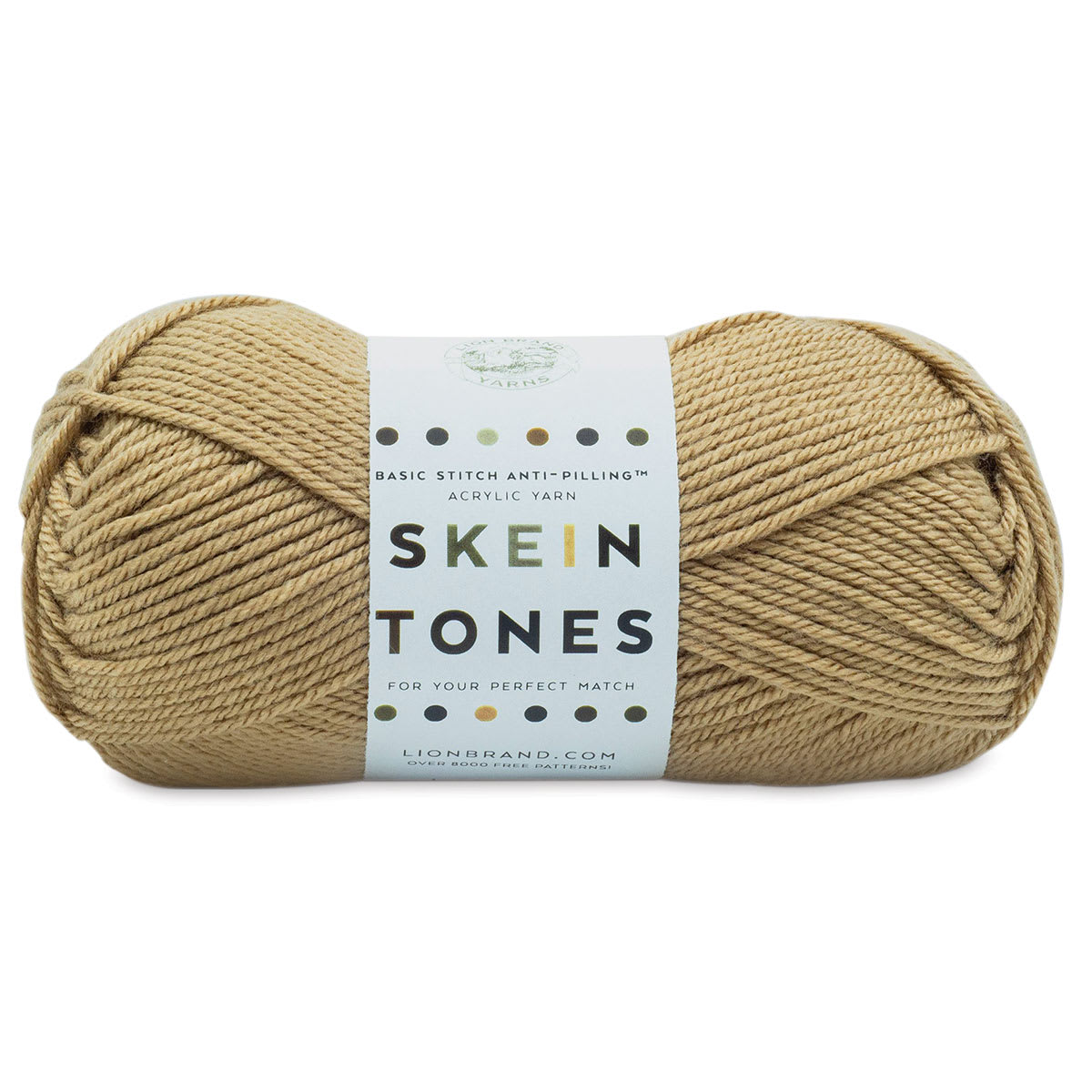 Lion Brand Basic Stitch Anti-Pilling Skein Tones Yarn - Hazelnut, 186 yards