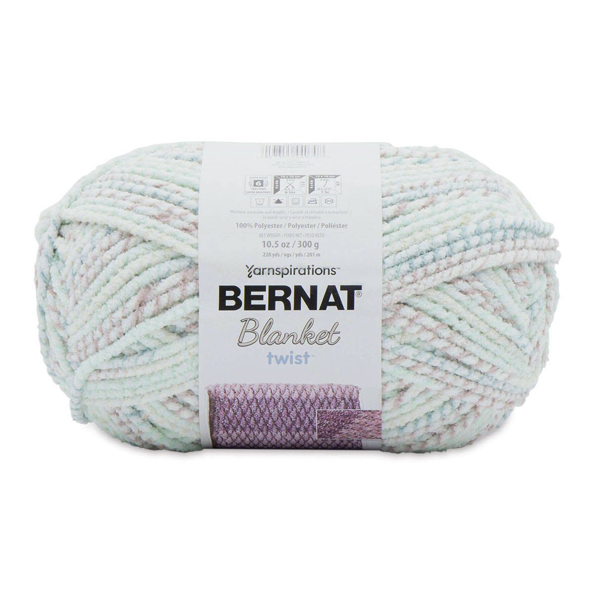 Bernat Blanket Twist Crochet Yarn in Beachcomber (300g/10.5oz) by Yarnspirations