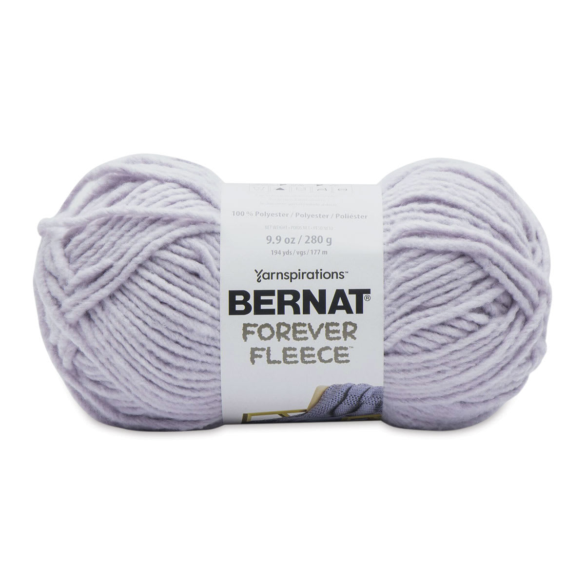 Bernat Forever Fleece Crochet Yarn in Lavender (280g/9.9oz) by Yarnspirations