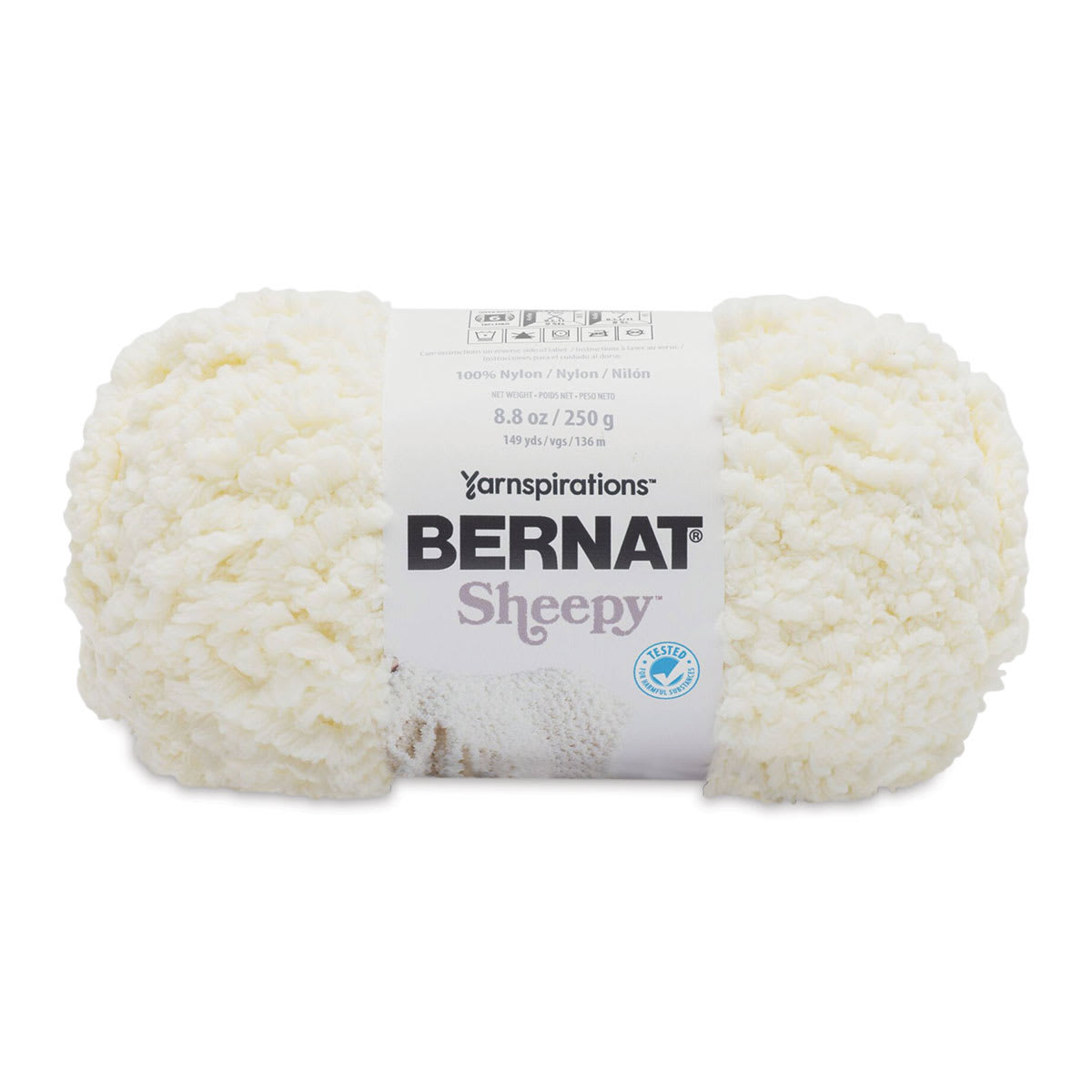 Bernat Sheepy Crochet Yarn in Cotton Tail (250g/8.8oz) by Yarnspirations