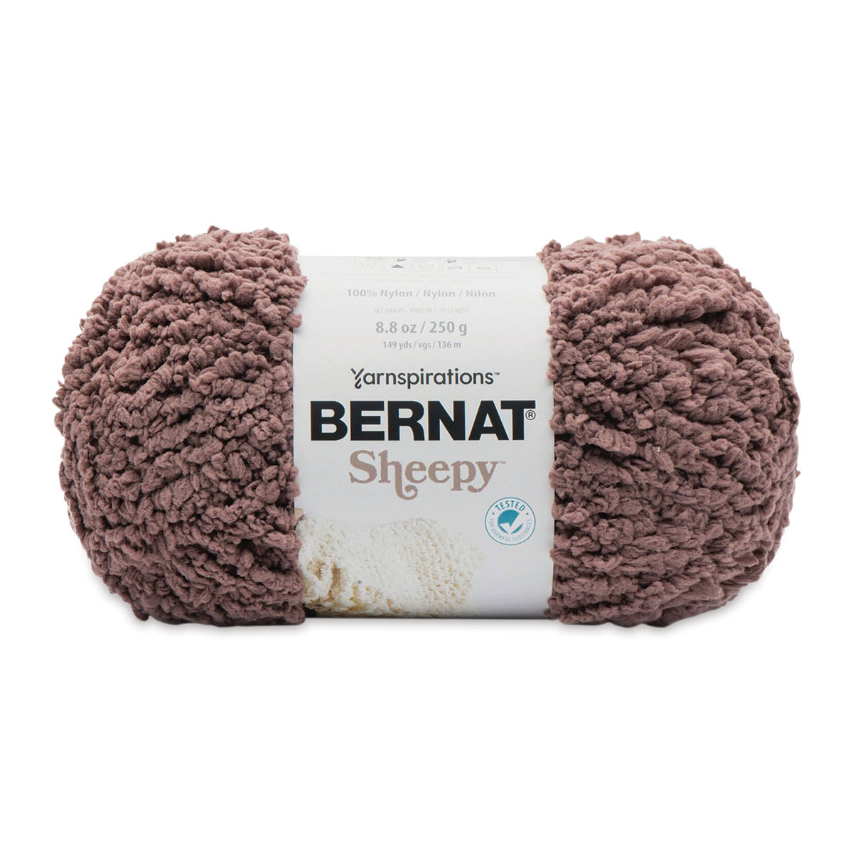 Bernat Sheepy Crochet Yarn in Brown Bear (250g/8.8oz) by Yarnspirations