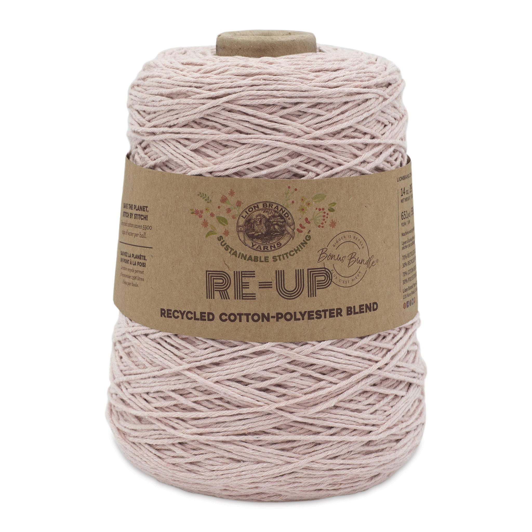 Lion Brand ReUp Bonus Bundle Yarn  Rosewater 651 yds