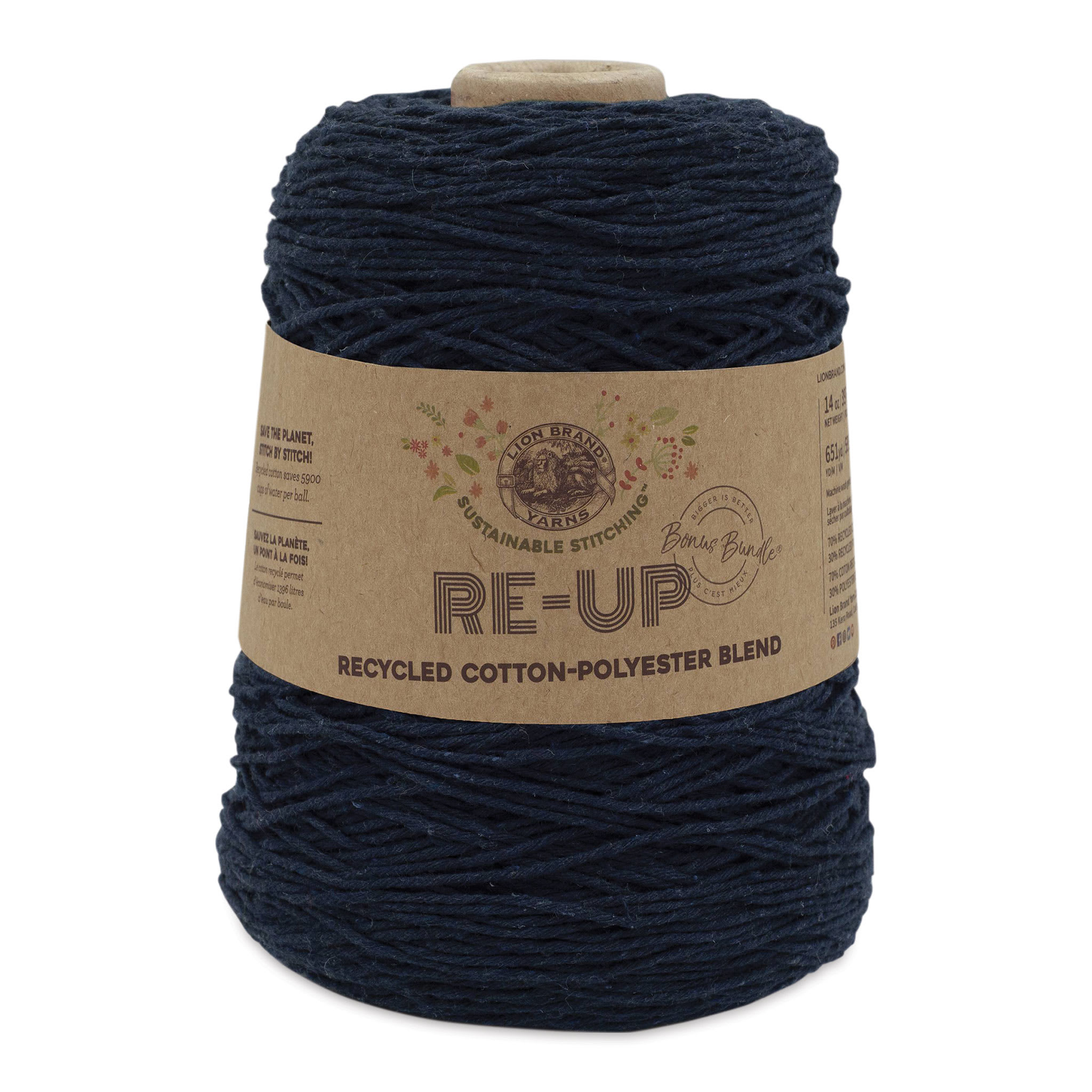Lion Brand ReUp Bonus Bundle Yarn  Midnight 651 yds