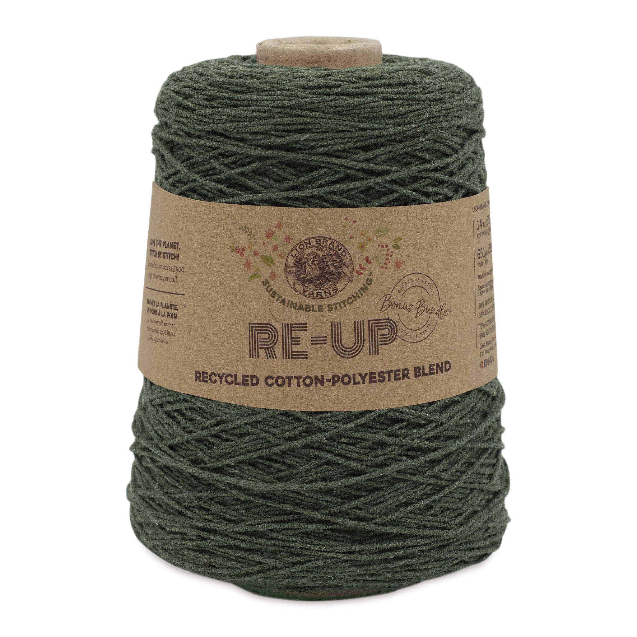 Lion Brand ReUp Bonus Bundle Yarn  Everglade 651 yds