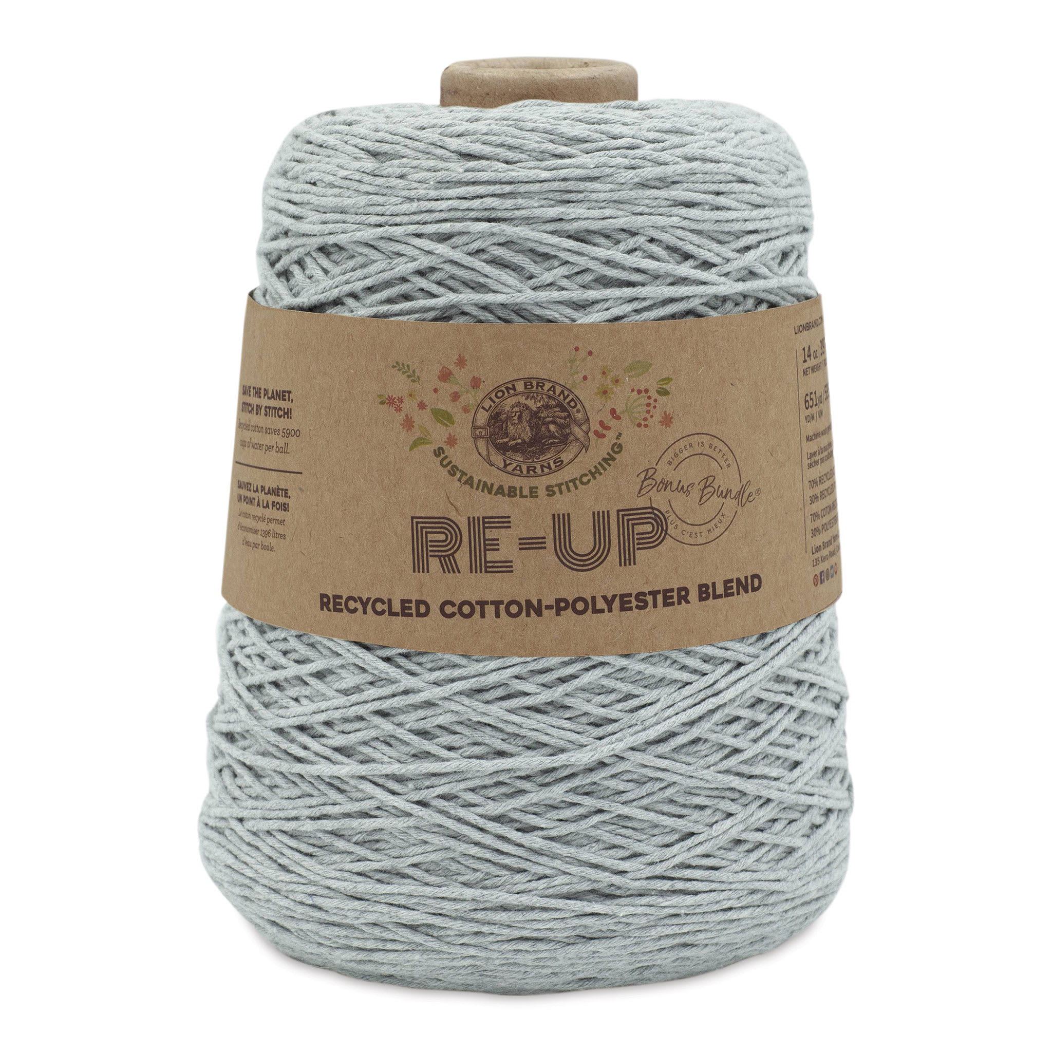 Lion Brand ReUp Bonus Bundle Yarn  Silver Lining 651 yds