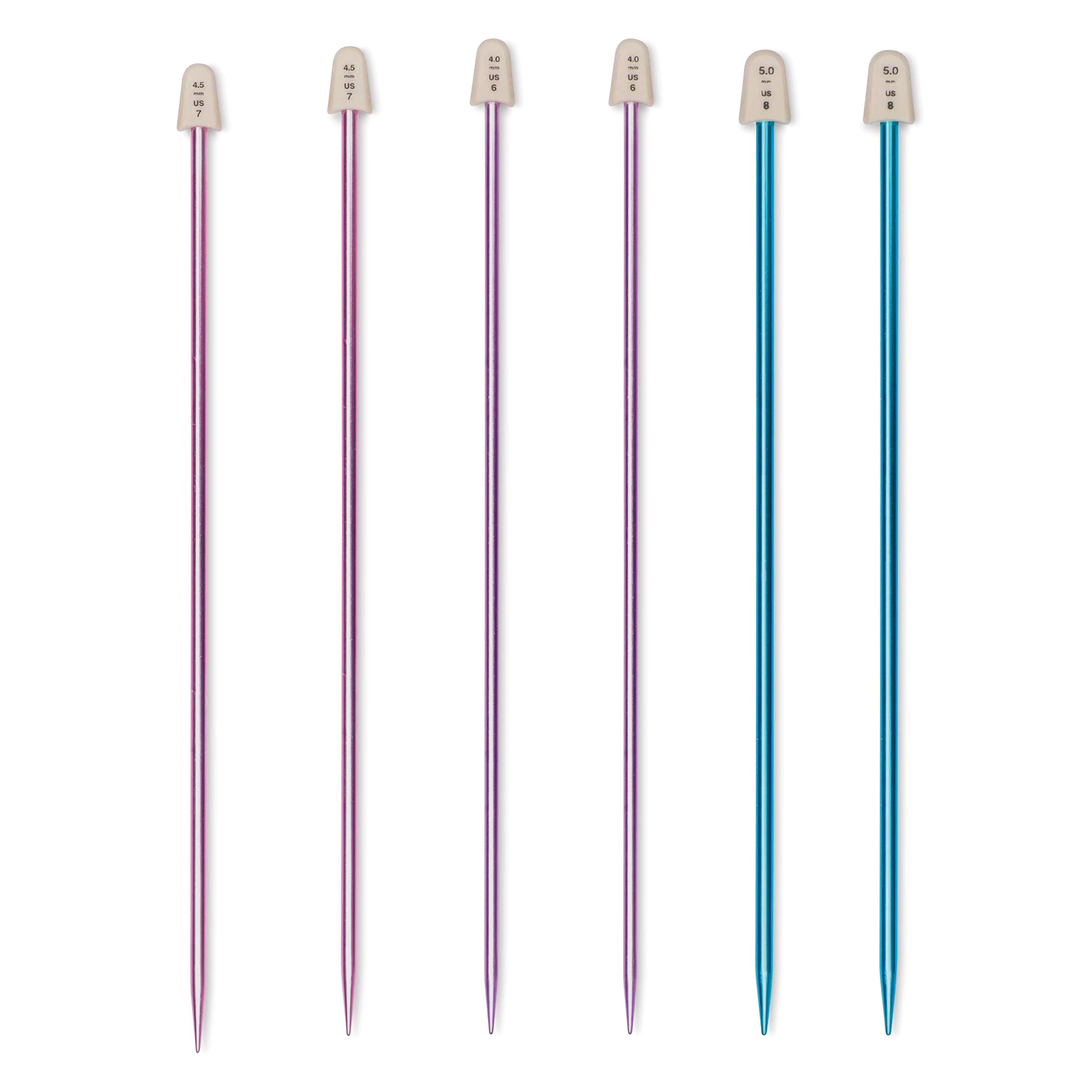 Susan Bates Silvalume 10" Single Point Knitting Needles, Set of 3 (U.S. 6/7/8) by Yarnspirations