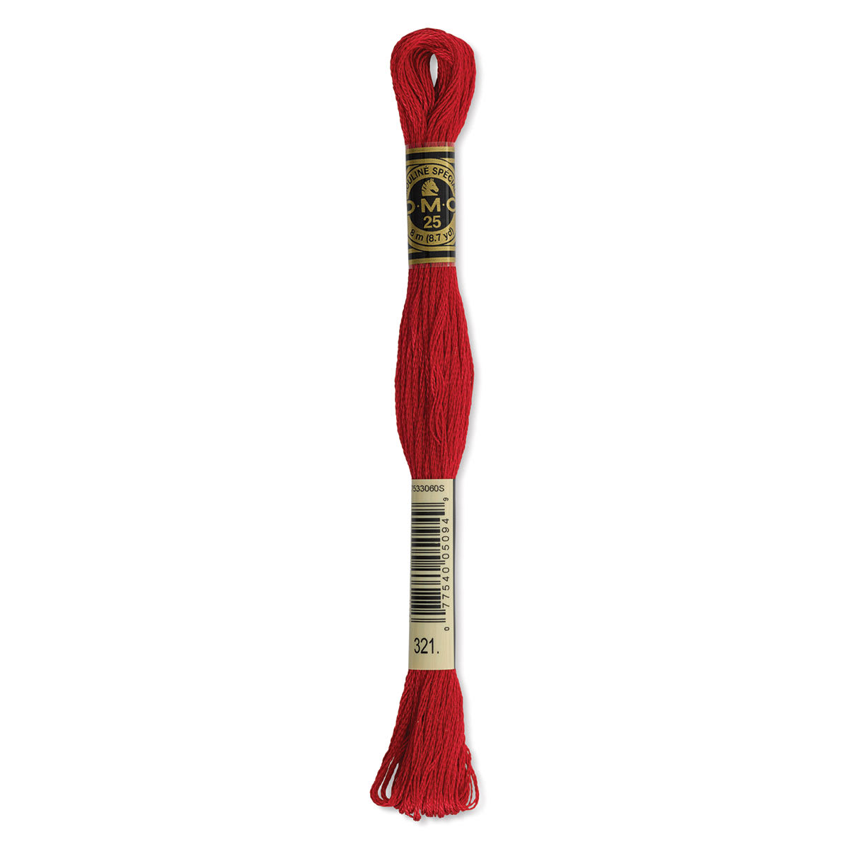 DMC® 117 6 Strand Cotton Embroidery Floss, Red in 321 Red | 8 m