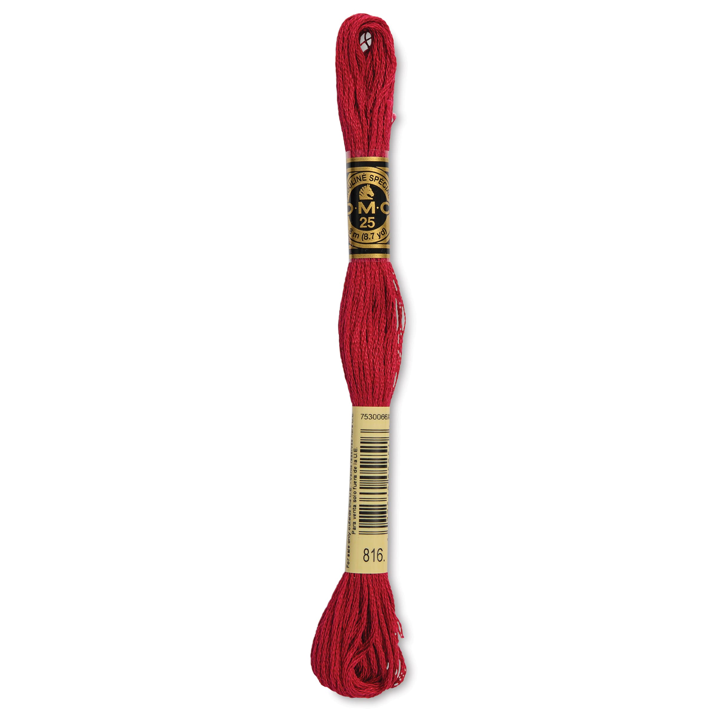 DMC® 117 6 Strand Cotton Embroidery Floss, Red in 816 Garnet | 8 m