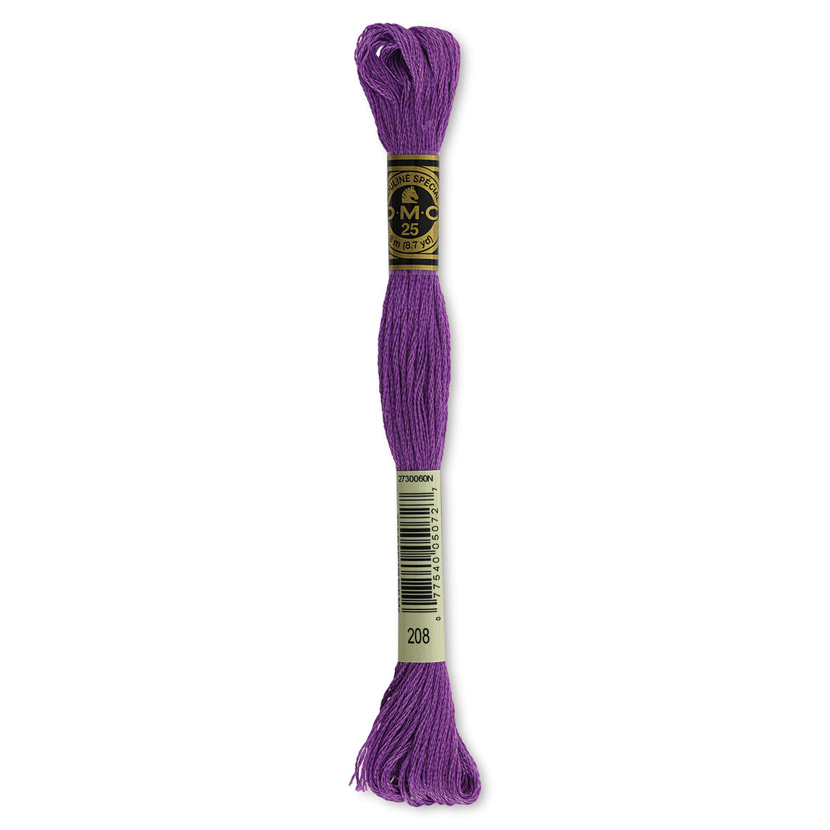 DMC® 117 6 Strand Cotton Embroidery Floss, Purple in 208 Vy Dk Lavender | 8 m