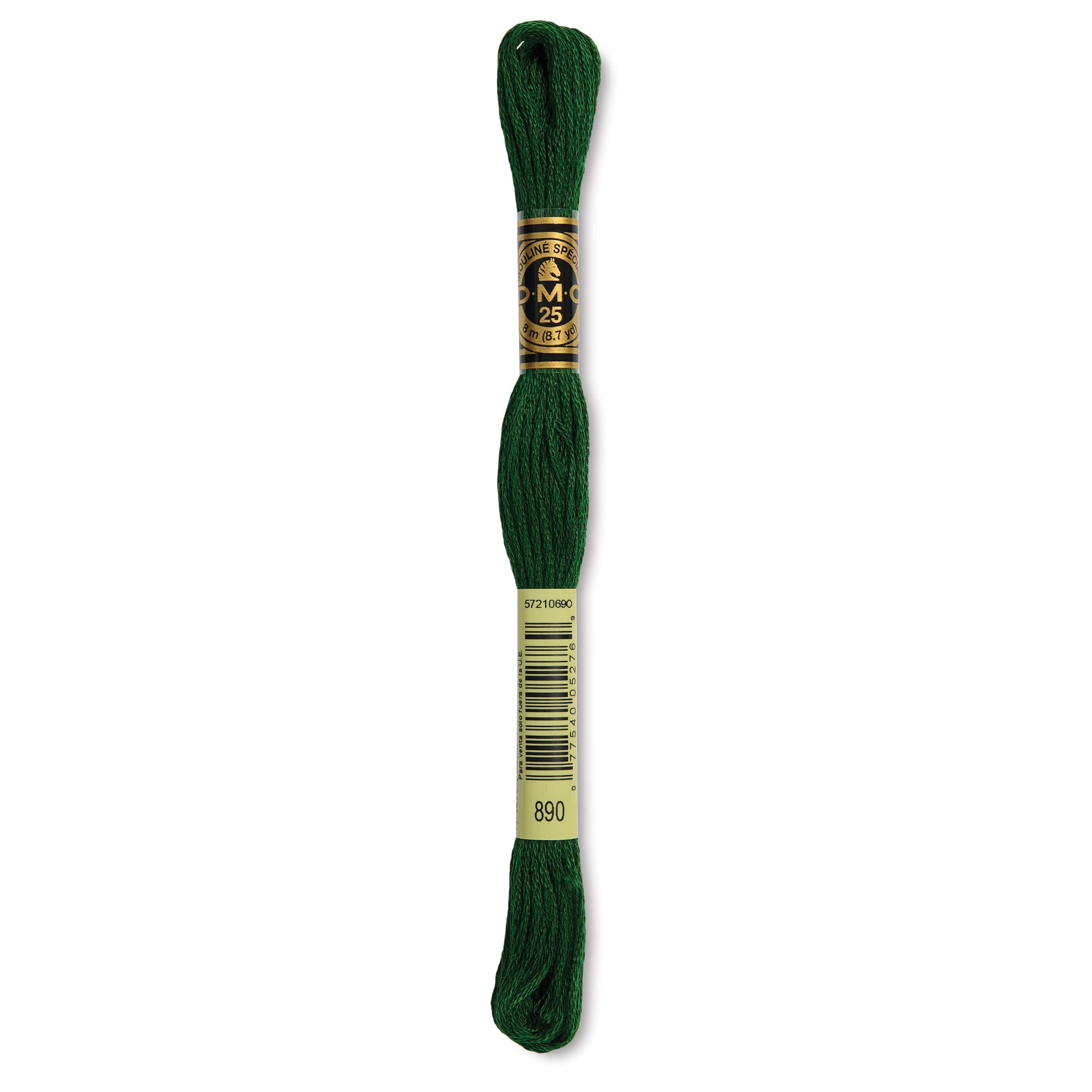 DMC® 6 Strand Embroidery Floss, Green in 890 Ultra Dk Pistachio Green | 8 m