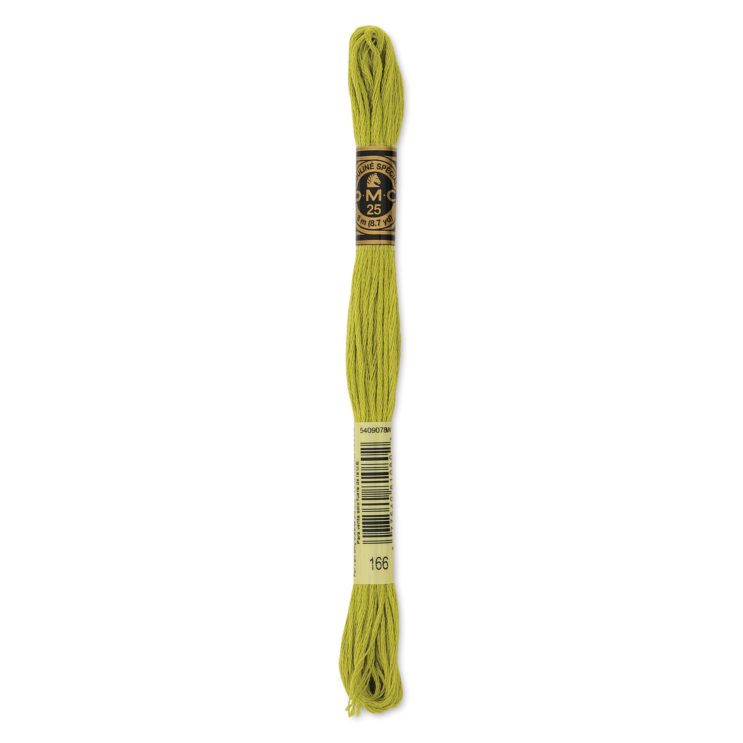 DMC® 6 Strand Embroidery Floss, Brown in 166 Md Lt Moss Green | 8 m