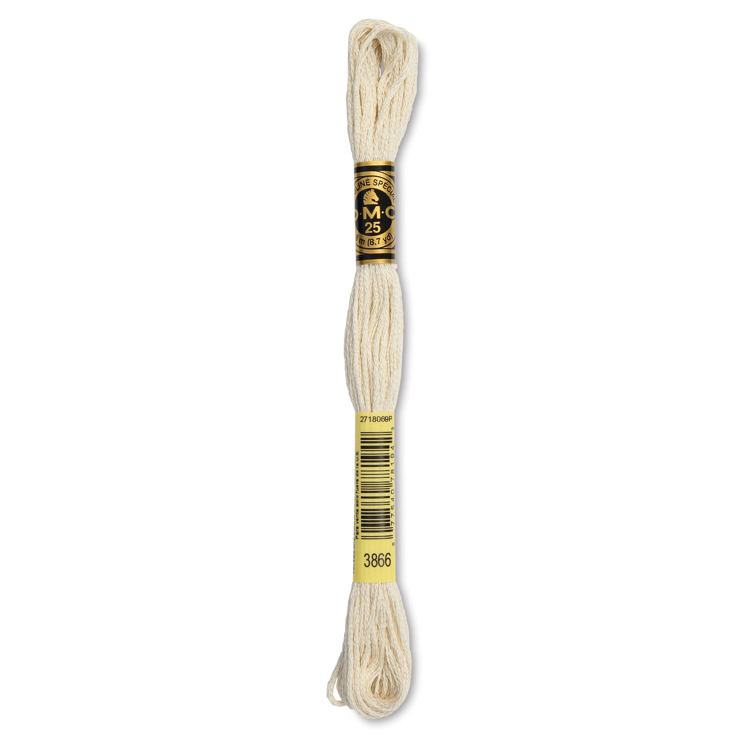 DMC® 117 6 Strand Cotton Embroidery Floss, Light in 3866 Ultra V Lt Mocha Brown | 8 m