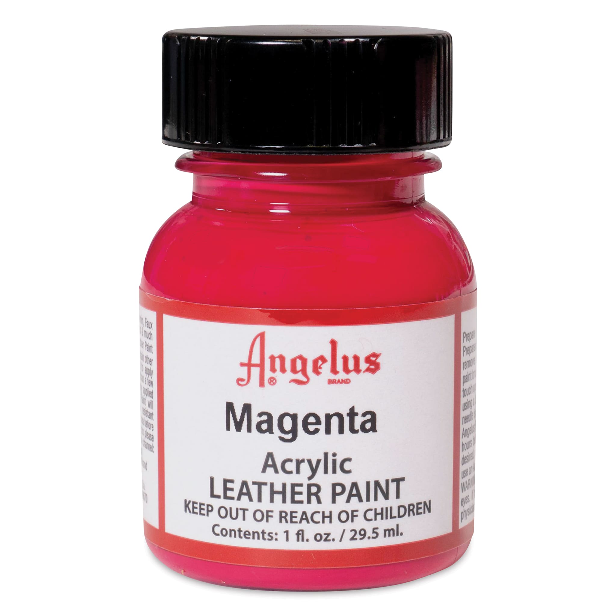 Angelus Acrylic Leather Paint - Magenta, 1 oz