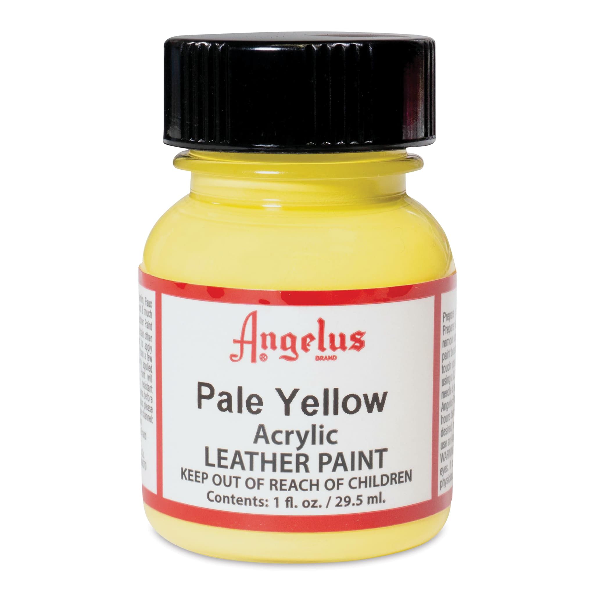 Angelus Acrylic Leather Paint - Pale Yellow, 1 oz