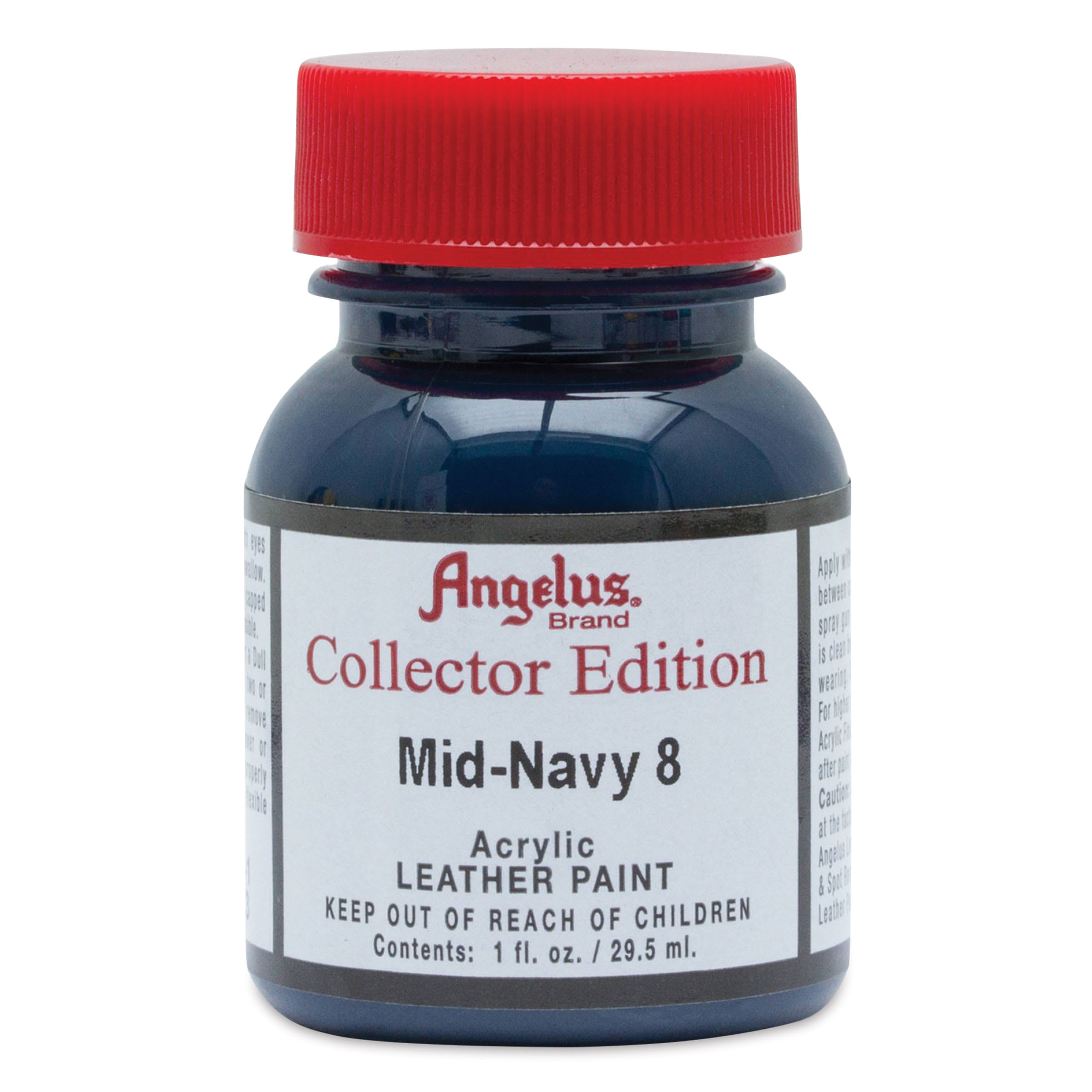 Angelus Acrylic Leather Paint - Mid-Navy 8, Collector Edition, 1 oz