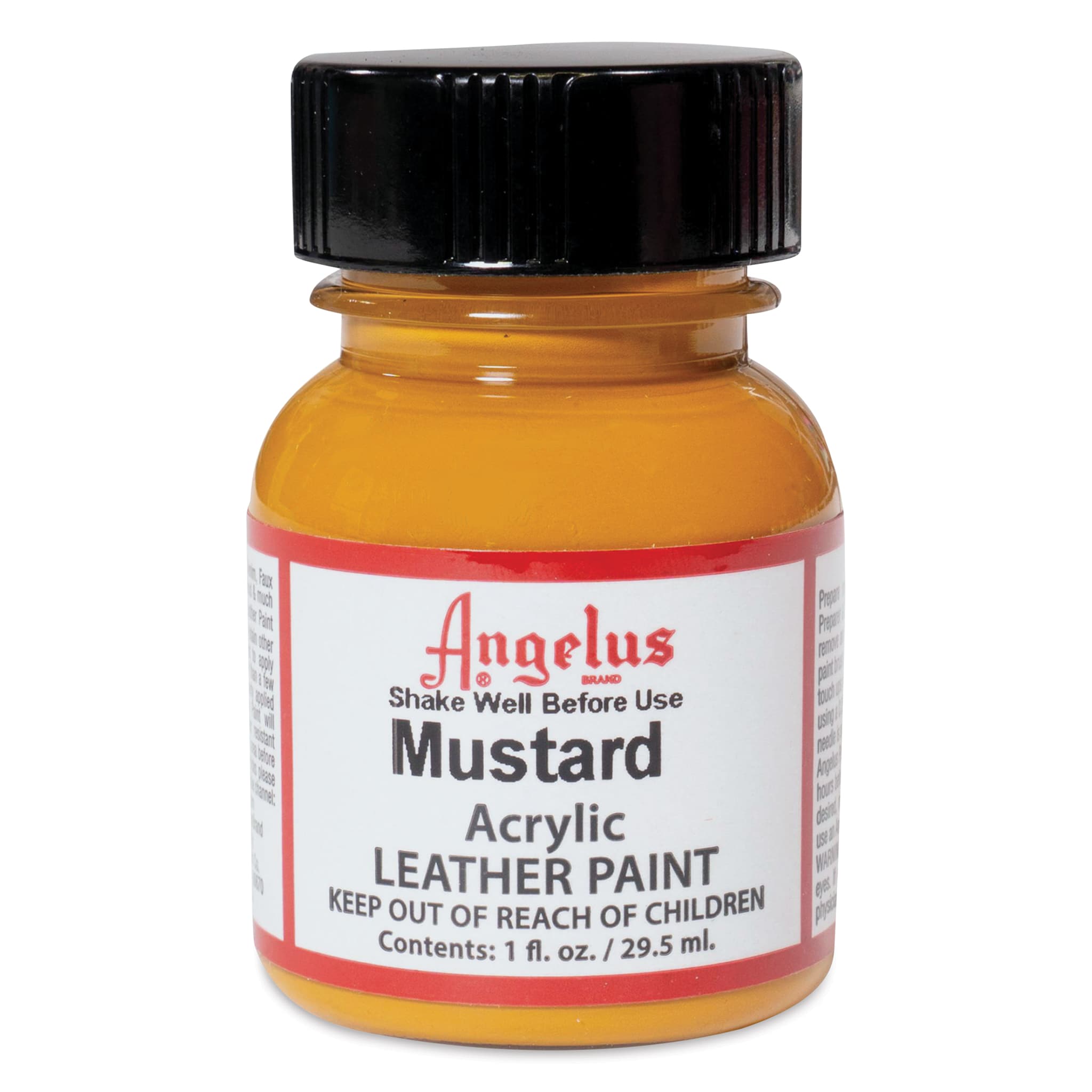 Angelus Acrylic Leather Paint - Mustard, 1 oz